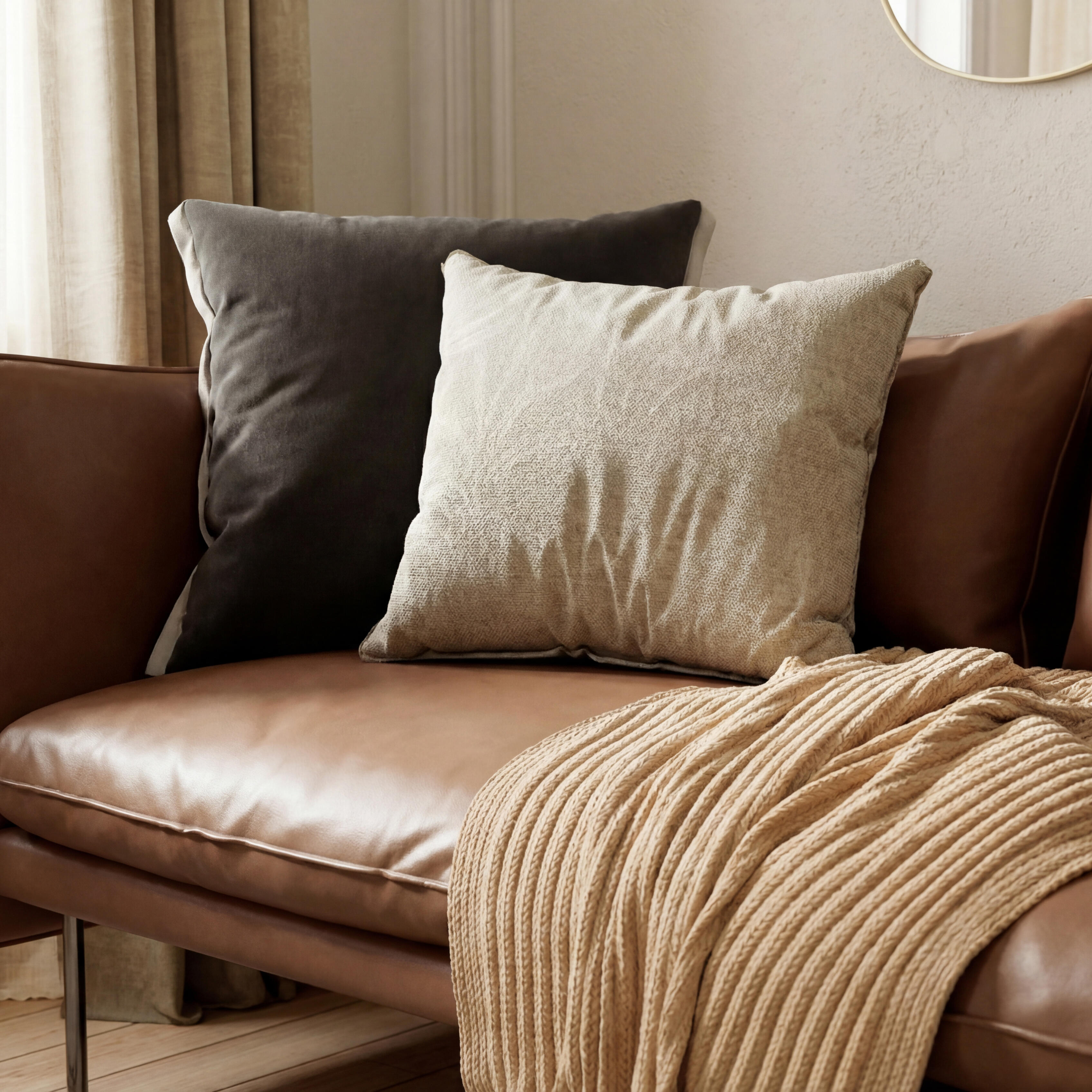 Manta Lena 130x170cm bege Inspire - 11