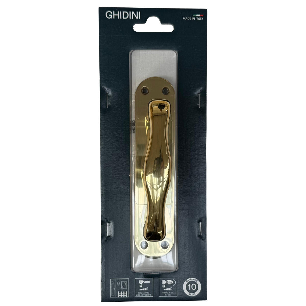 Maniglia per finestra GHIDINI Victoria in ottone oro lucido - 4