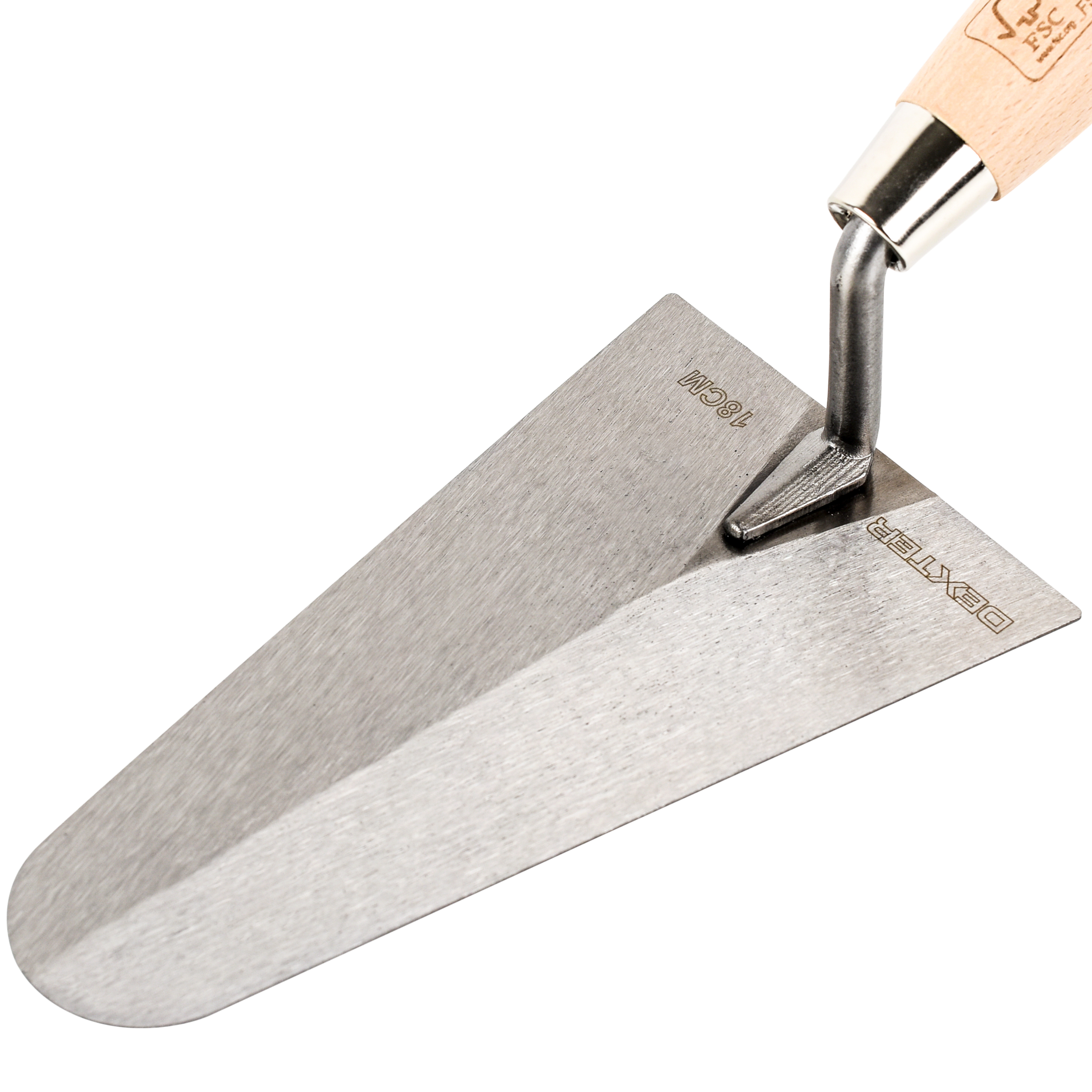 Truelle ronde acier DEXTER, lame de 18 cm - 2