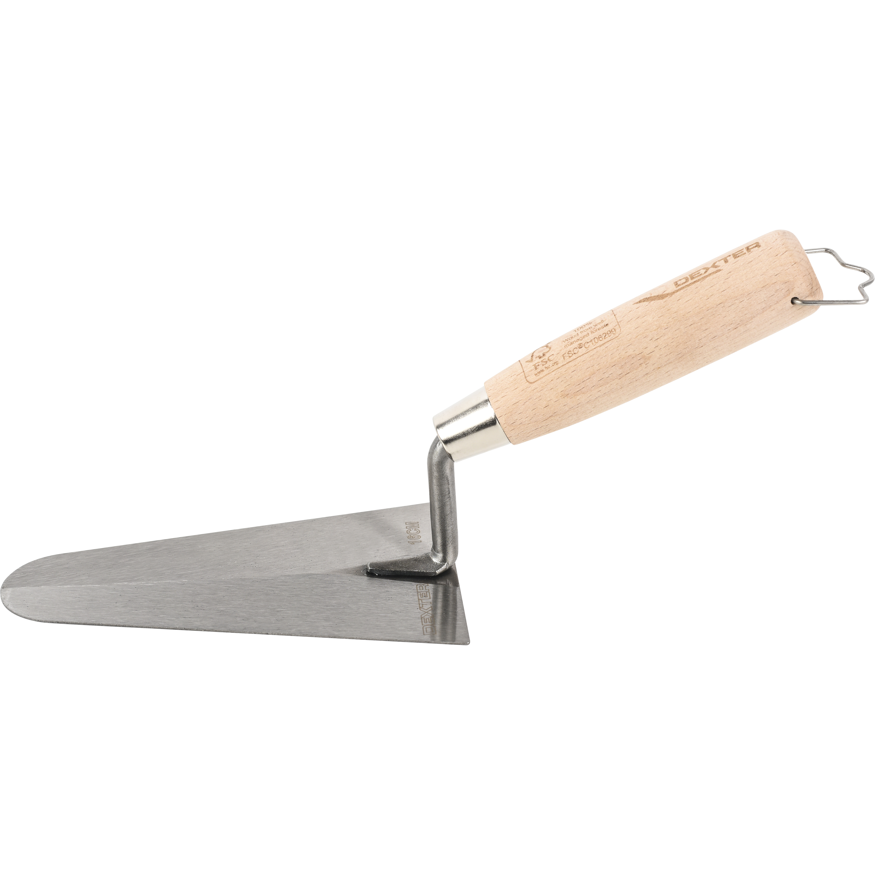 Truelle ronde en acier DEXTER, lame de 16 cm - 2
