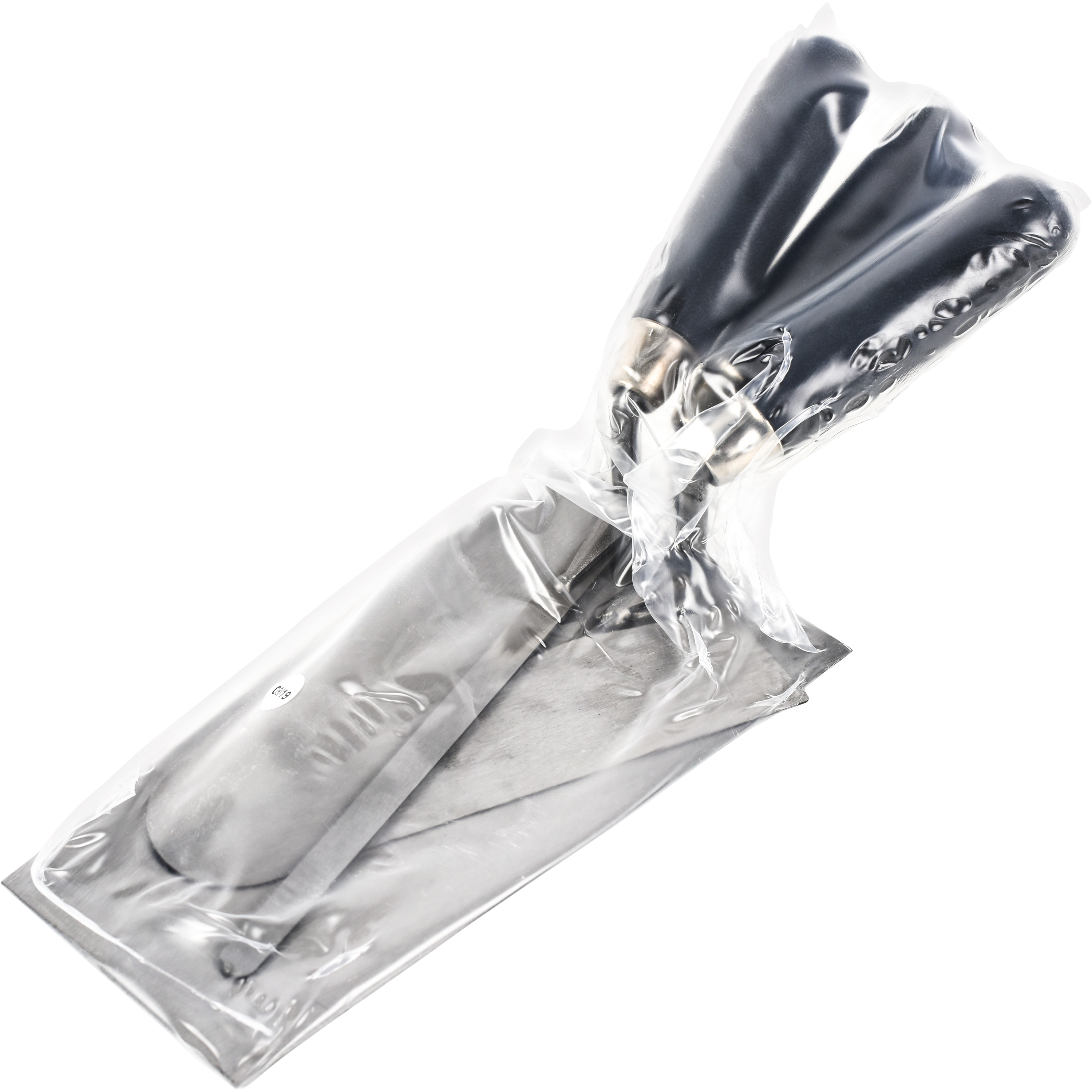 Lot de 3 truelles rondes en acier, lame de 20 cm - 8
