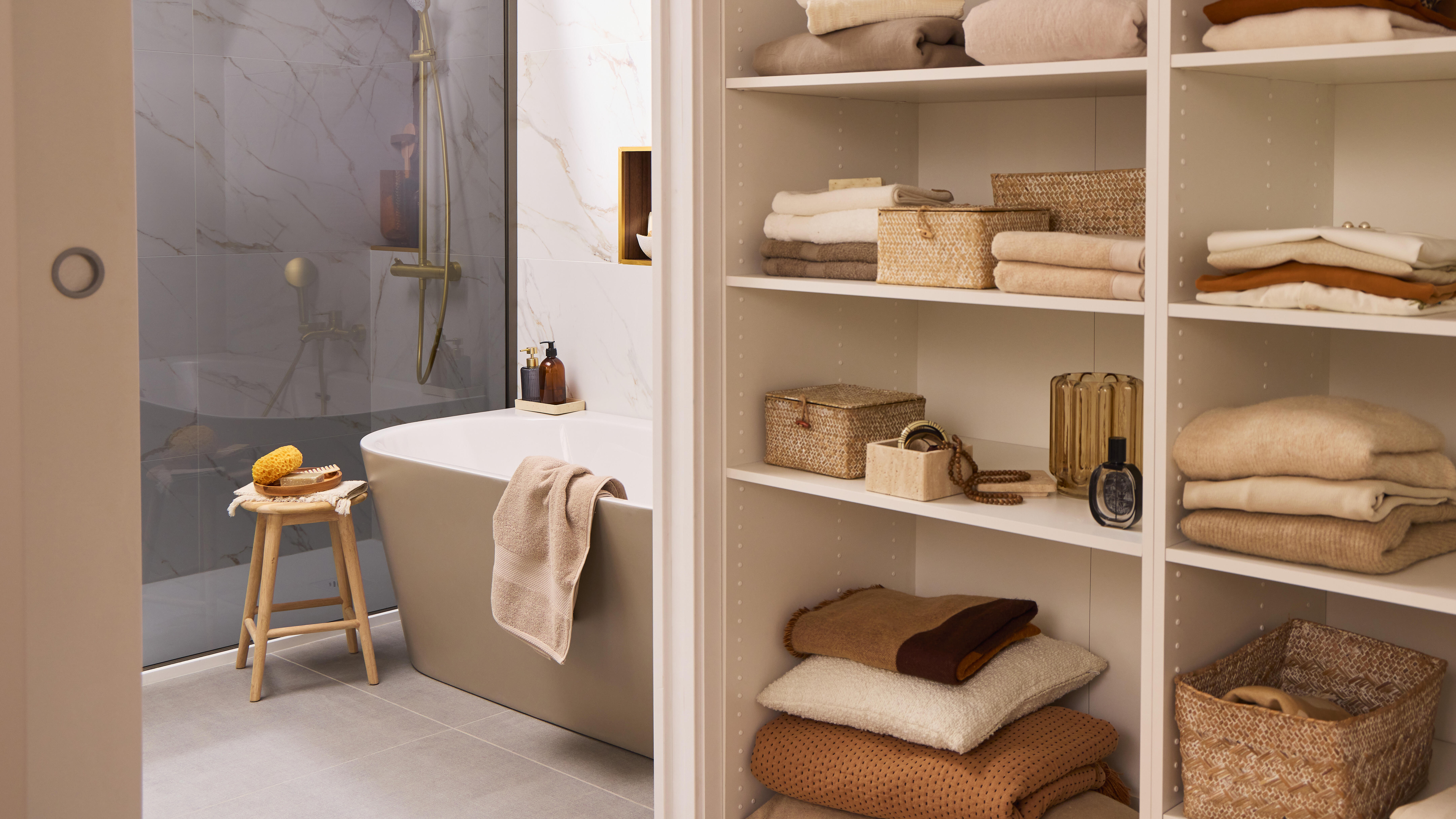 Módulo 204,8x80x54 cm branco Spaceo Evo'M - 3