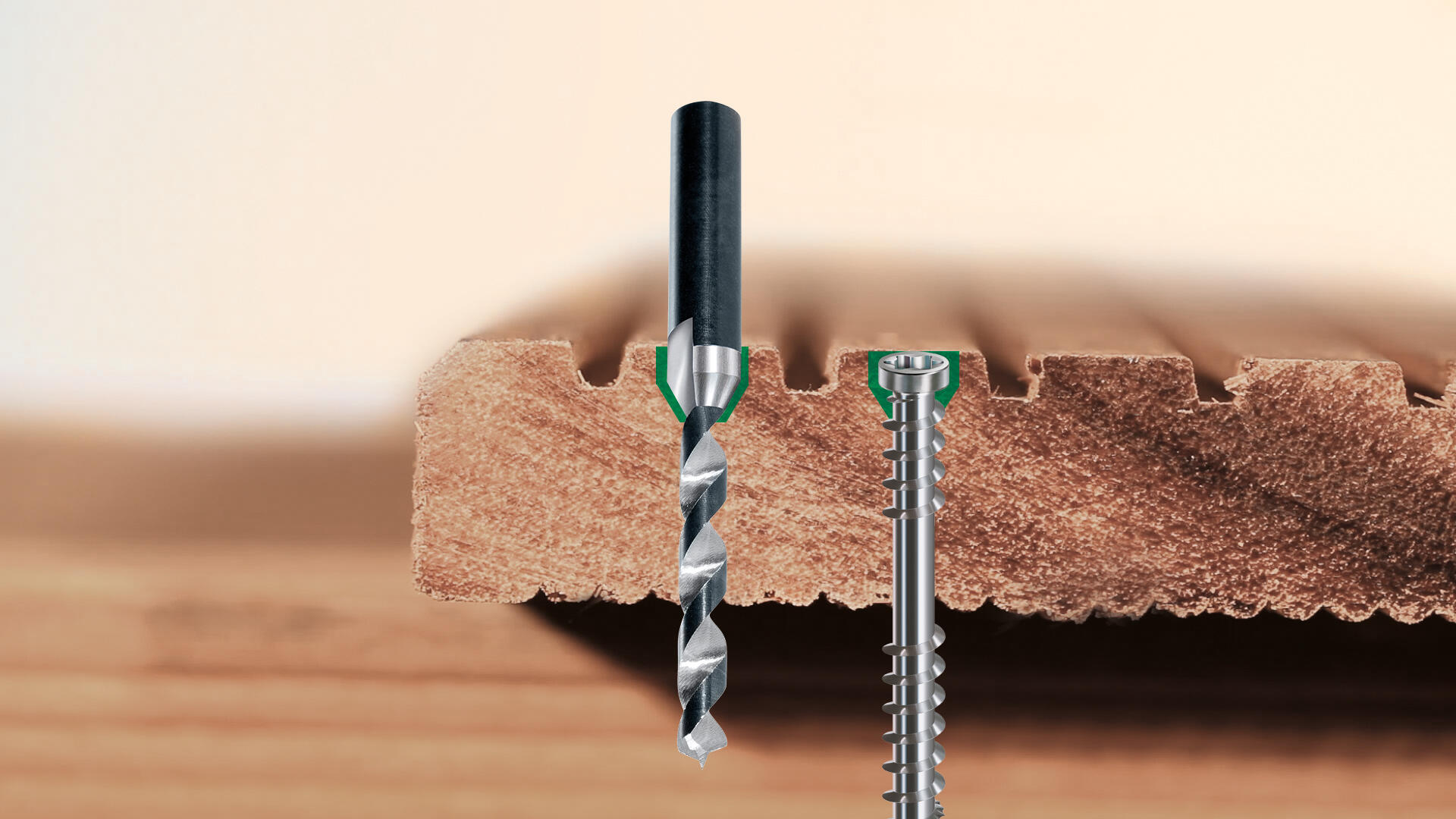 Vis terrasse bois dur inox A2 Diam. 5,0 x 60 mm Boîte de 500  - SPAX - 4