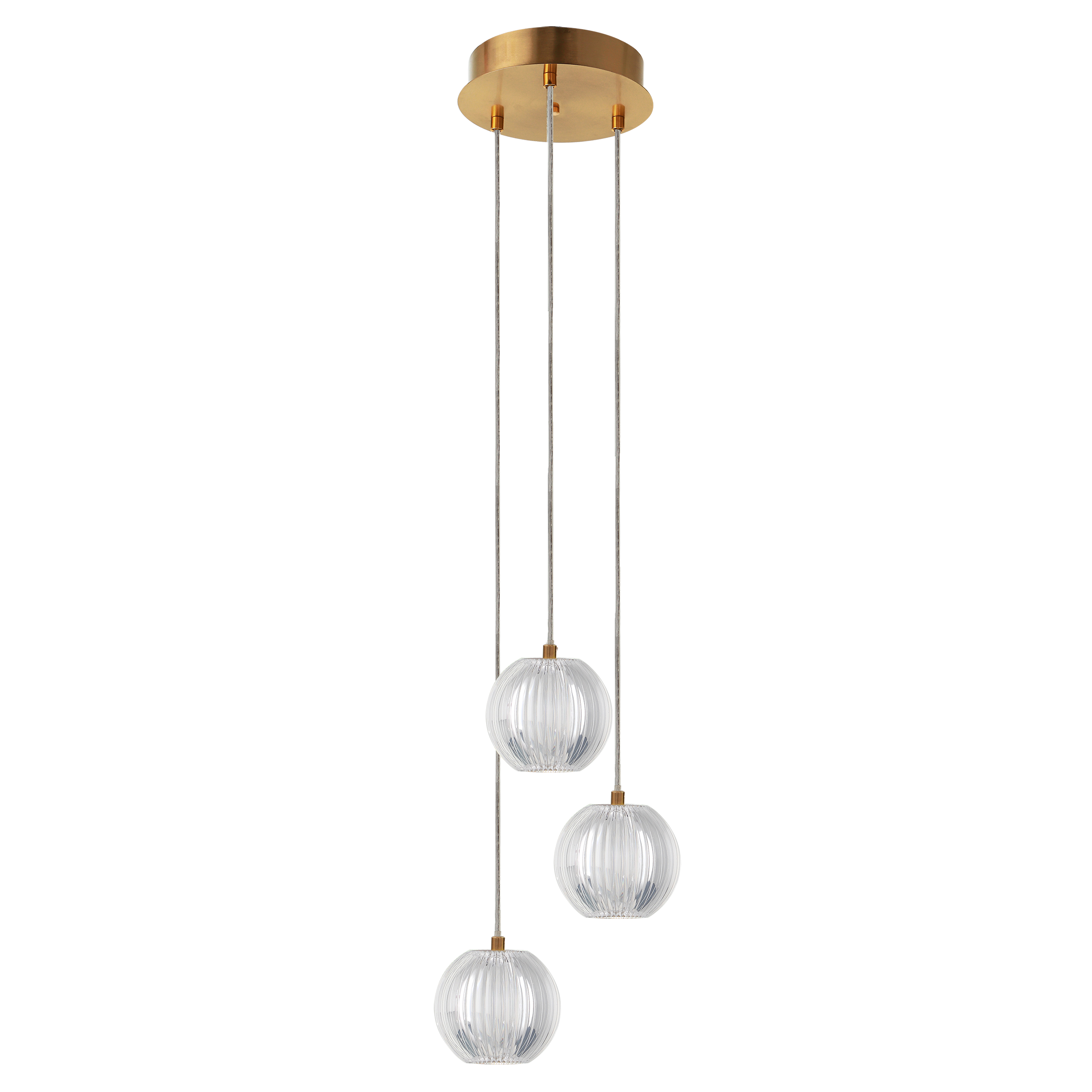 Lampa wisząca Brillant złota 3 x LED Light Prestige - 8