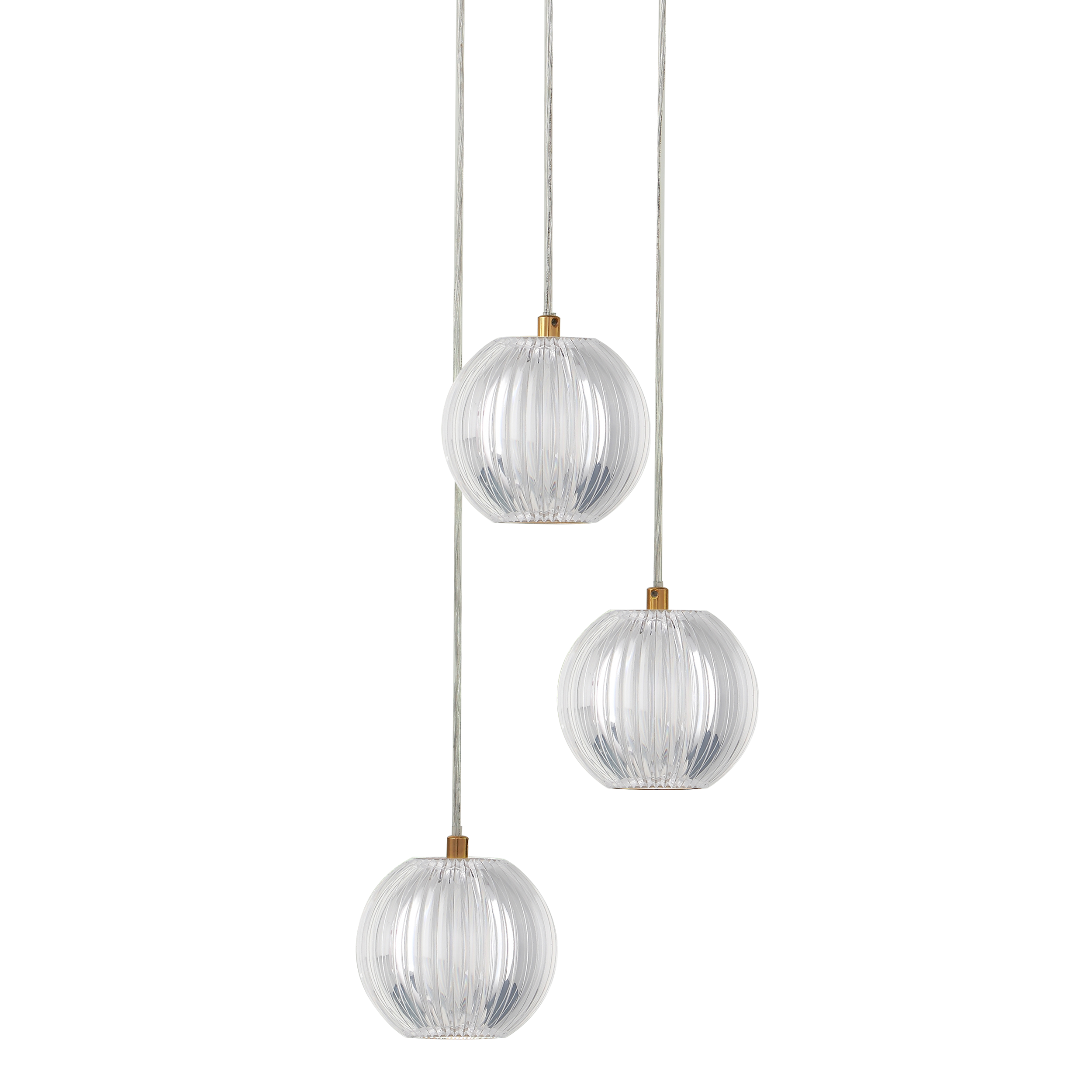Lampa wisząca Brillant złota 3 x LED Light Prestige - 9