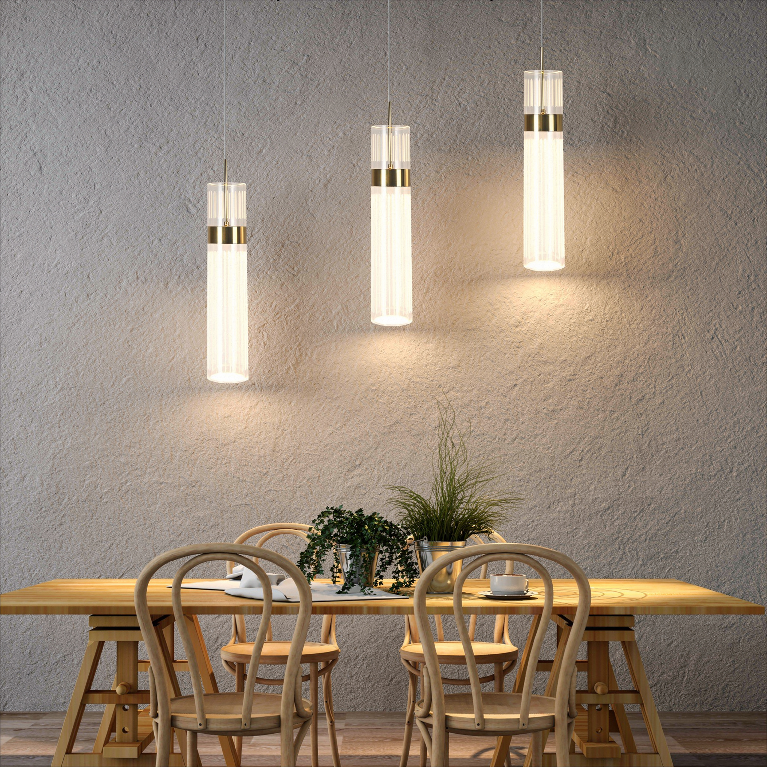 Lampa wisząca Ambiente złota 3 x LED Light Prestige - 2