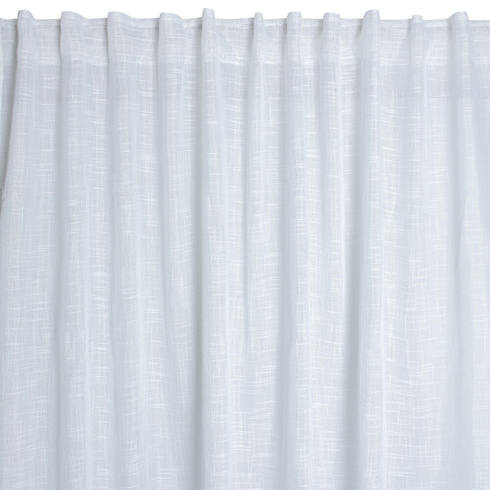Pack 2 Cortinados de fita e/ou presilha Nora 200x280cm branco - 2