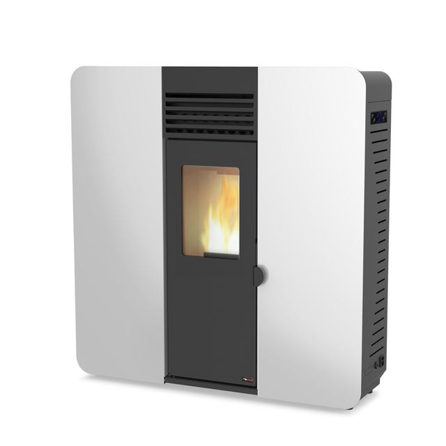 ESTUFA DE PELLET PASILLO ESMERALDA 8KW BLANCO