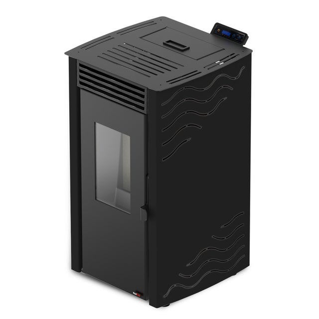 ESTUFA DE PELLET AGATHA 8KW NEGRO