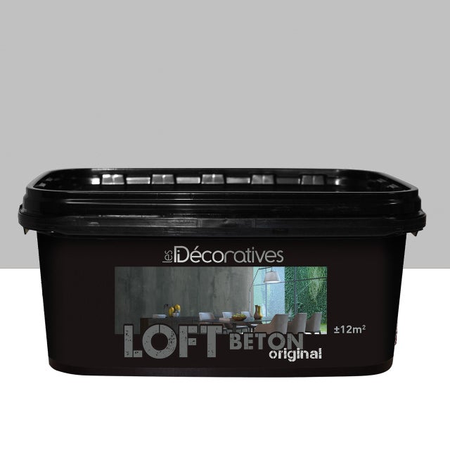 Pittura decorativa Loft Original ID effetto cemento grigio taipei 2 l