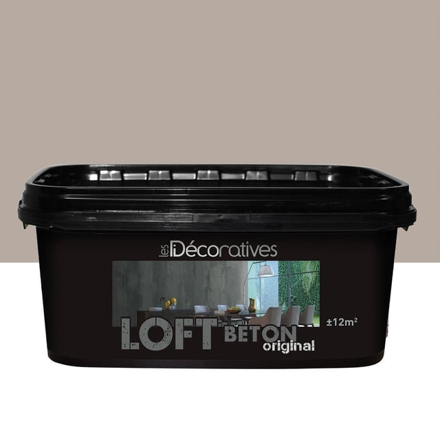 Pittura decorativa Loft ID effetto cemento grigio parigi 2 l