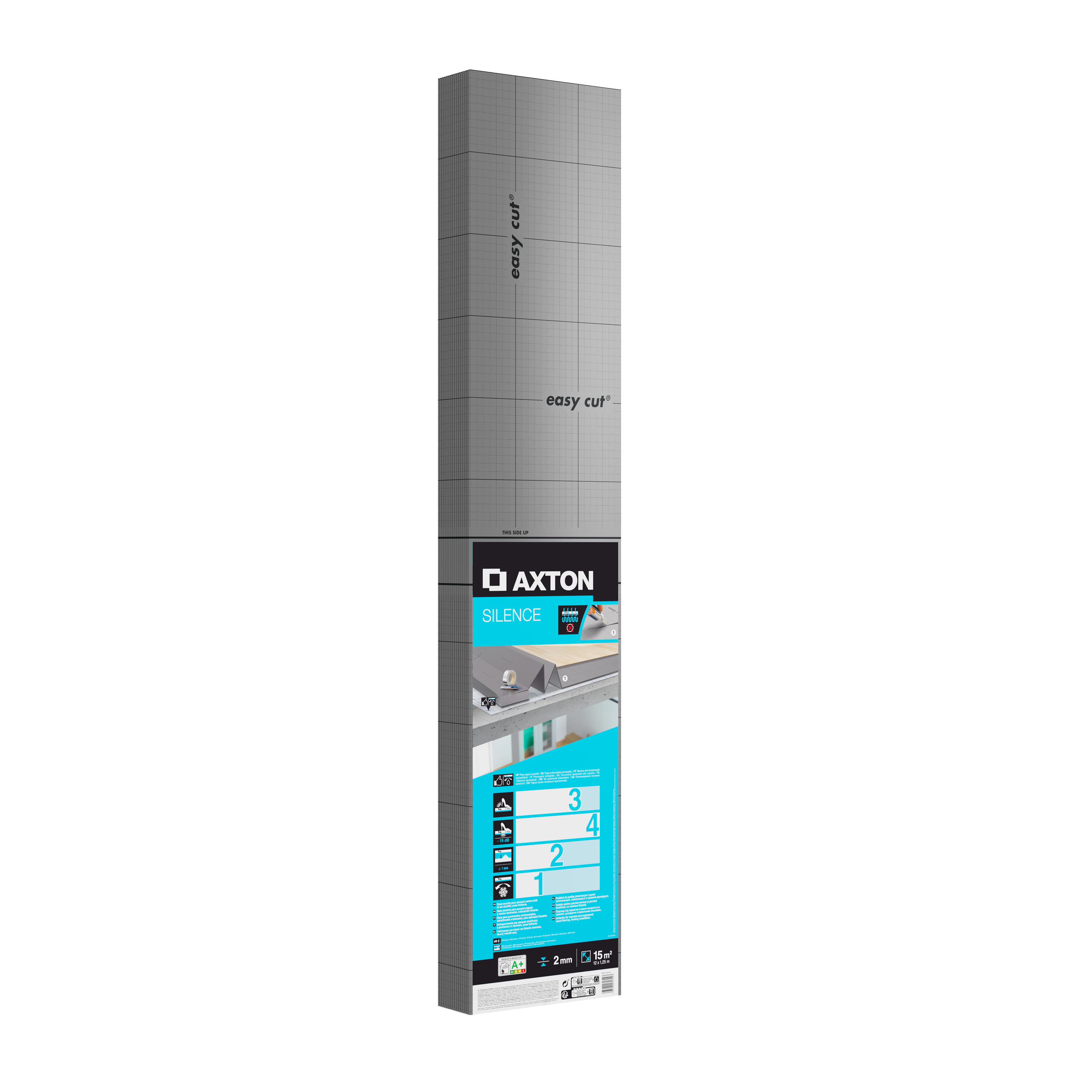 Sous-couche sol stratifié, Silence Ep.2 mm AXTON, 15 m² - 6