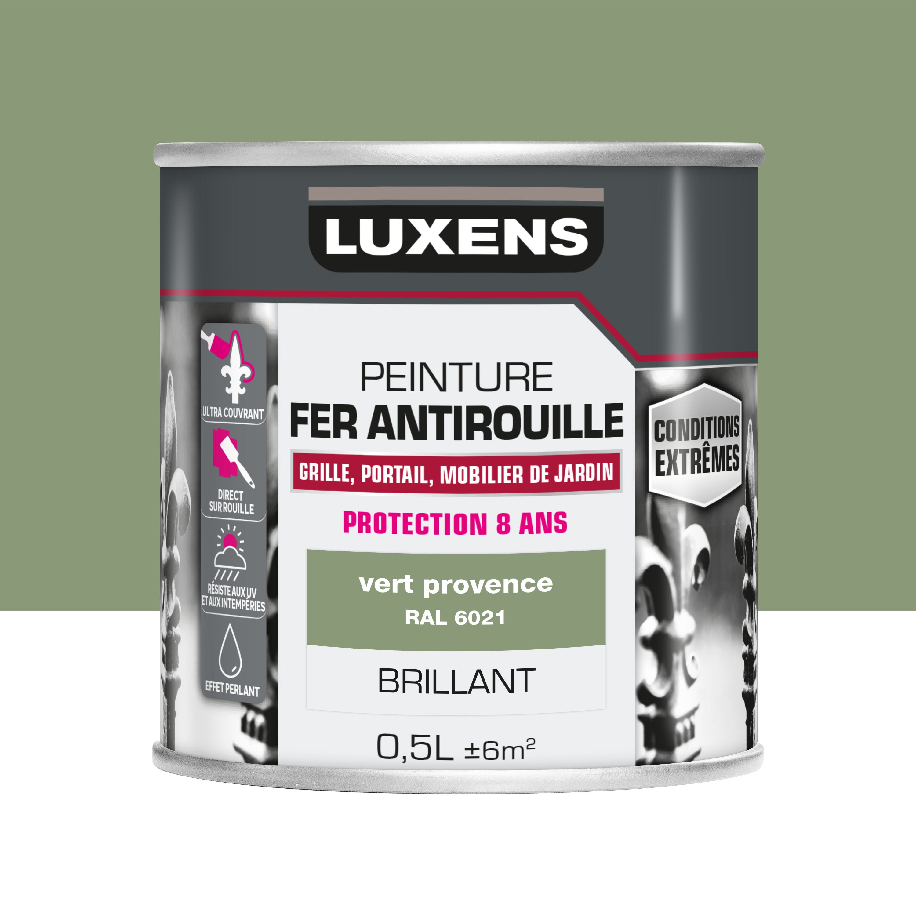 Peinture Antirouille Mat - Vert herbe - RAL 6010 - 5 L - Métaltop | Leroy Merlin Peinture Antirouille Mat - Vert herbe - RAL 6010 - 5 L - Métaltop | Leroy Merlin