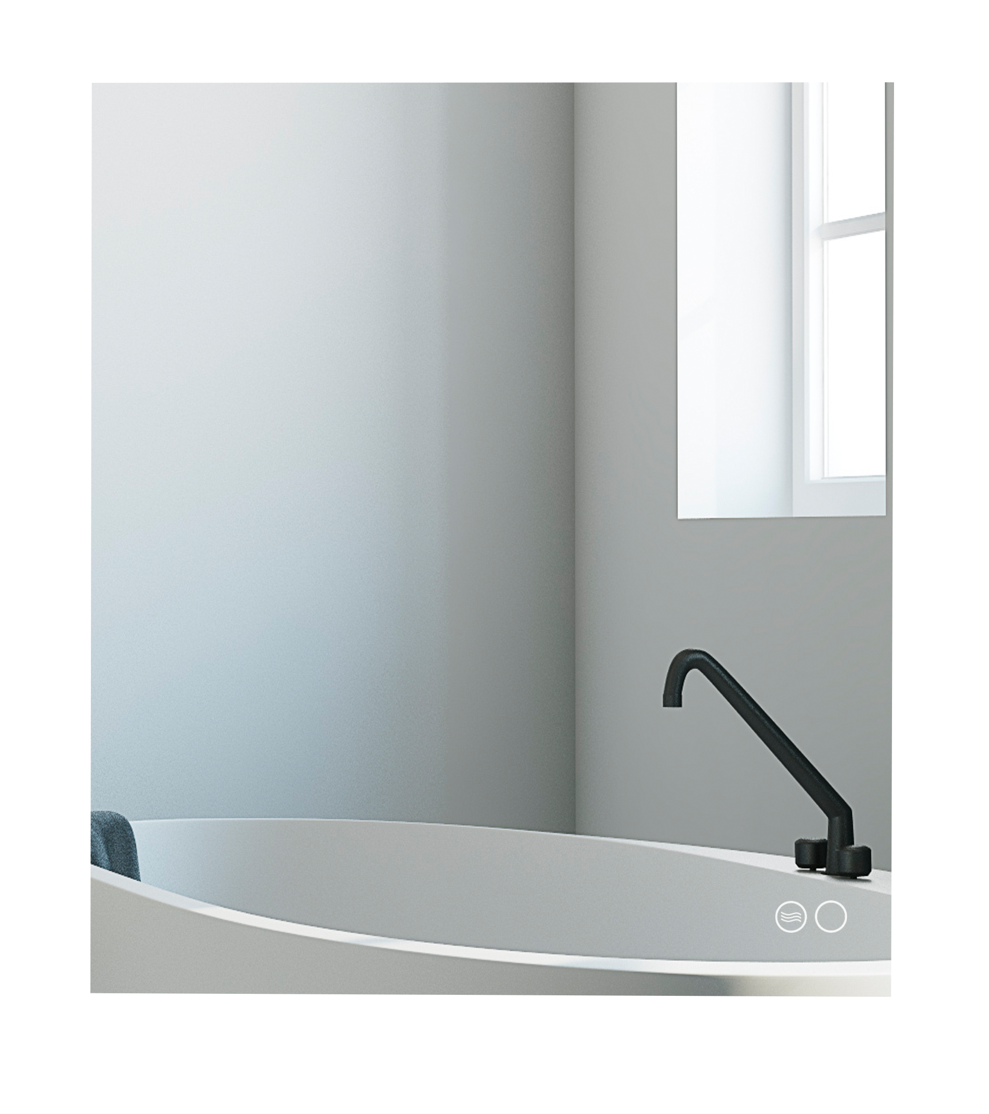 ESPEJO DE BAÑO CON LUZ LED RETRO 60X80CM - 3