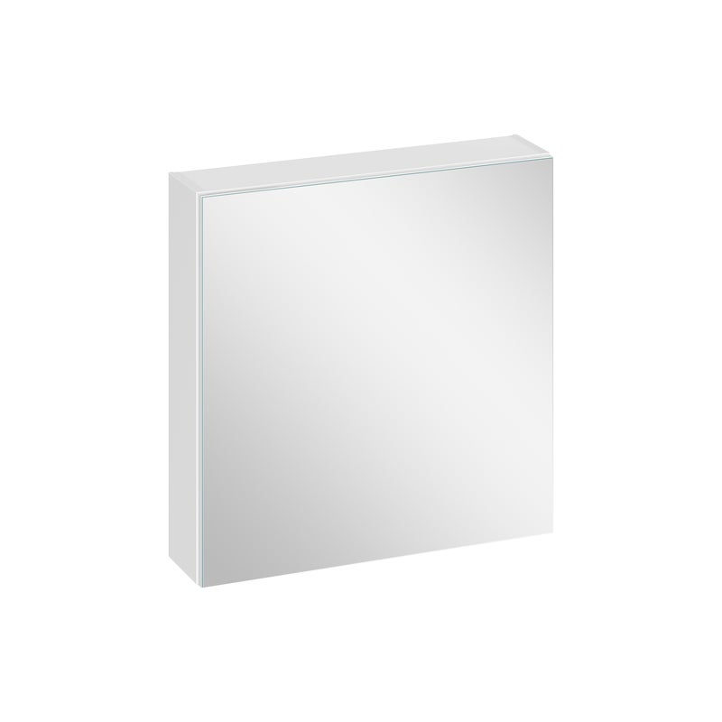 Szafka łazienkowa wisząca z lustrem Ovida 60 cm biała Cersanit