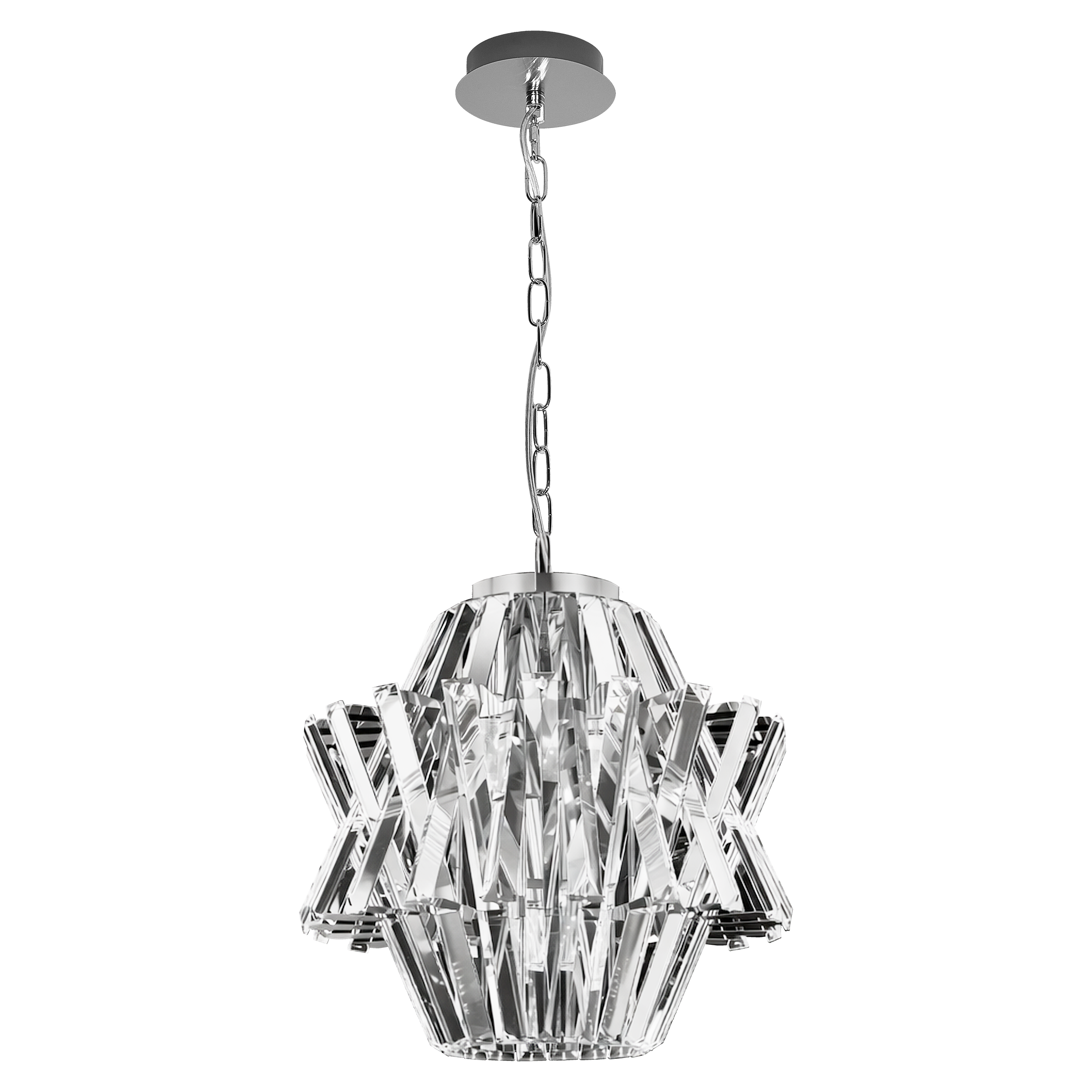 Żyrandol Crown 4xE14 10W chrom Milagro