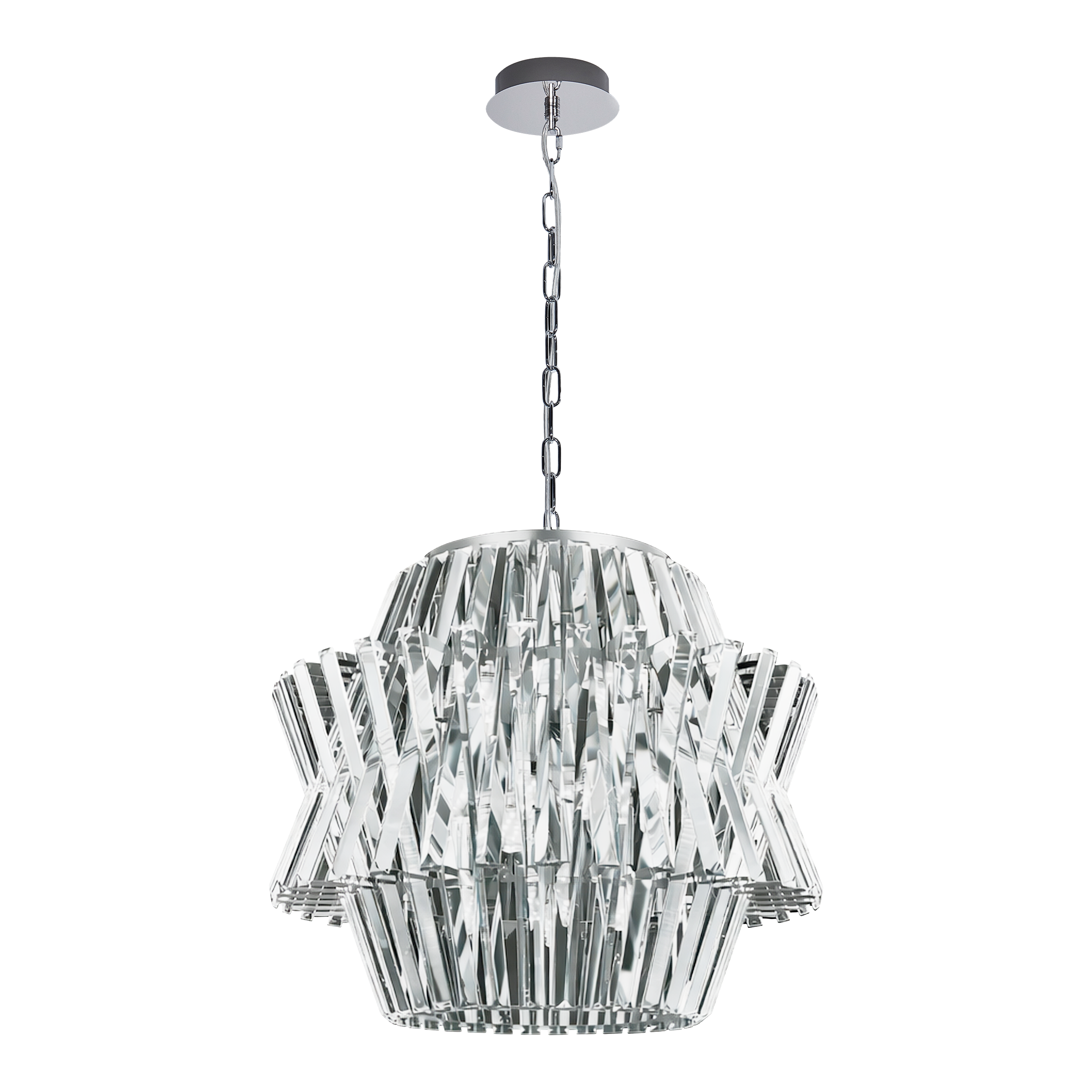 Żyrandol Crown 12xE14 10W chrom Milagro