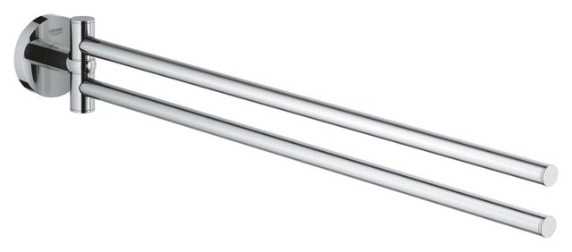Toallero de aro cromo brillante para atornillar Start 6x6.1x43.9 cm