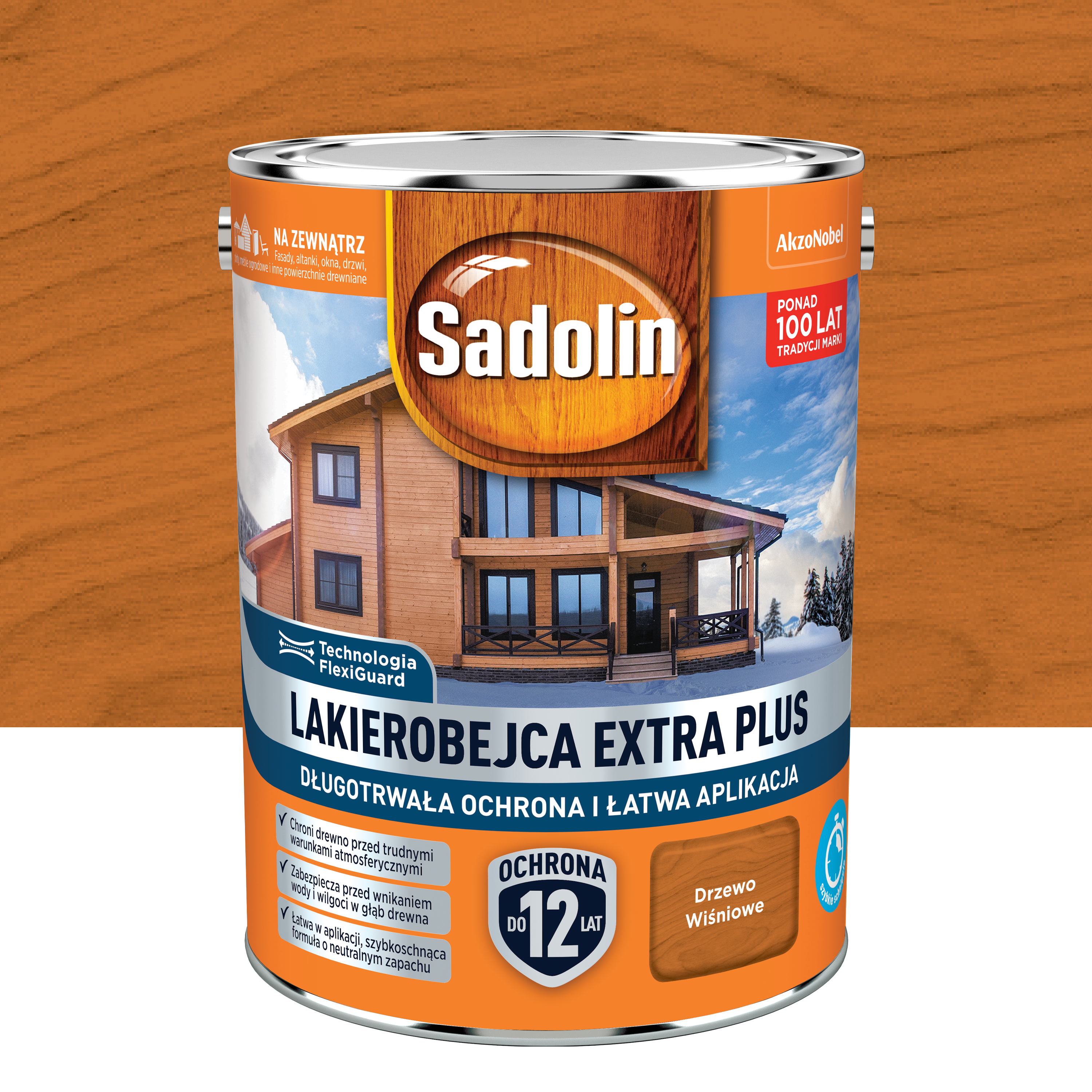 Lakierobejca Extra Plus Drzewo wiśniowe 4.5 l Sadolin