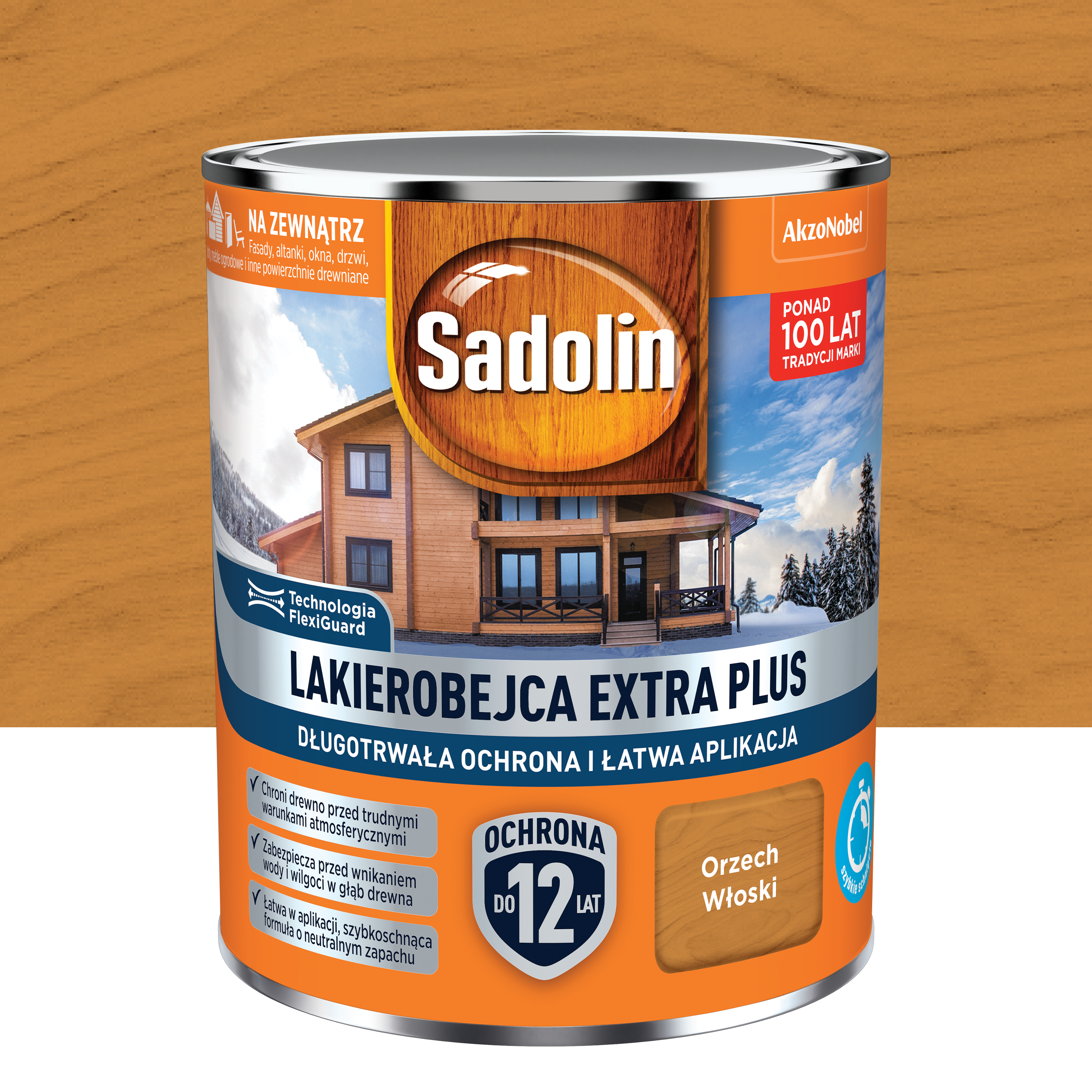 Lakierobejca Extra Plus Orzech włoski 0.7 l Sadolin