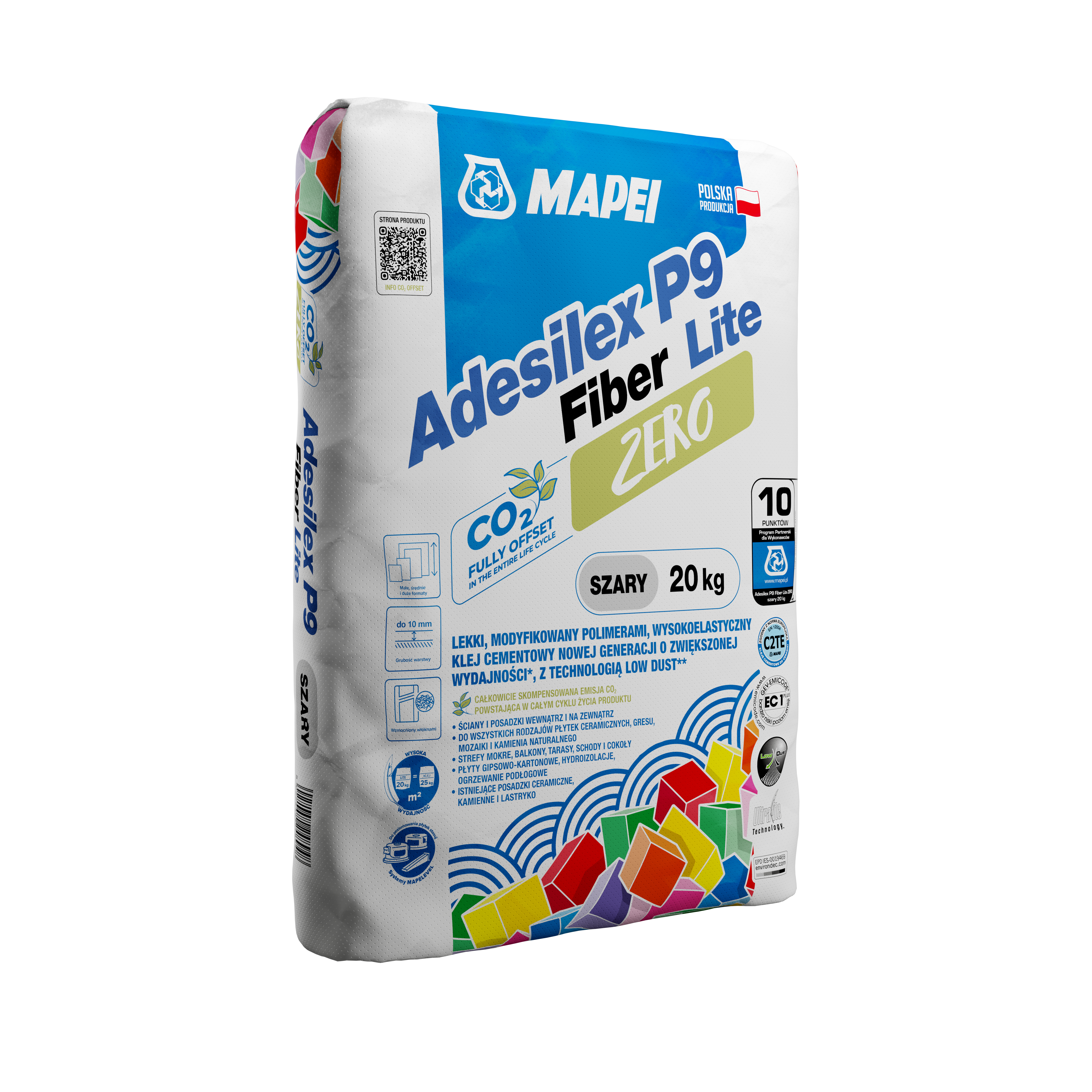 Klej cementowy Adesilex P9 Fiber Lite Zero 20 kg Mapei - 2
