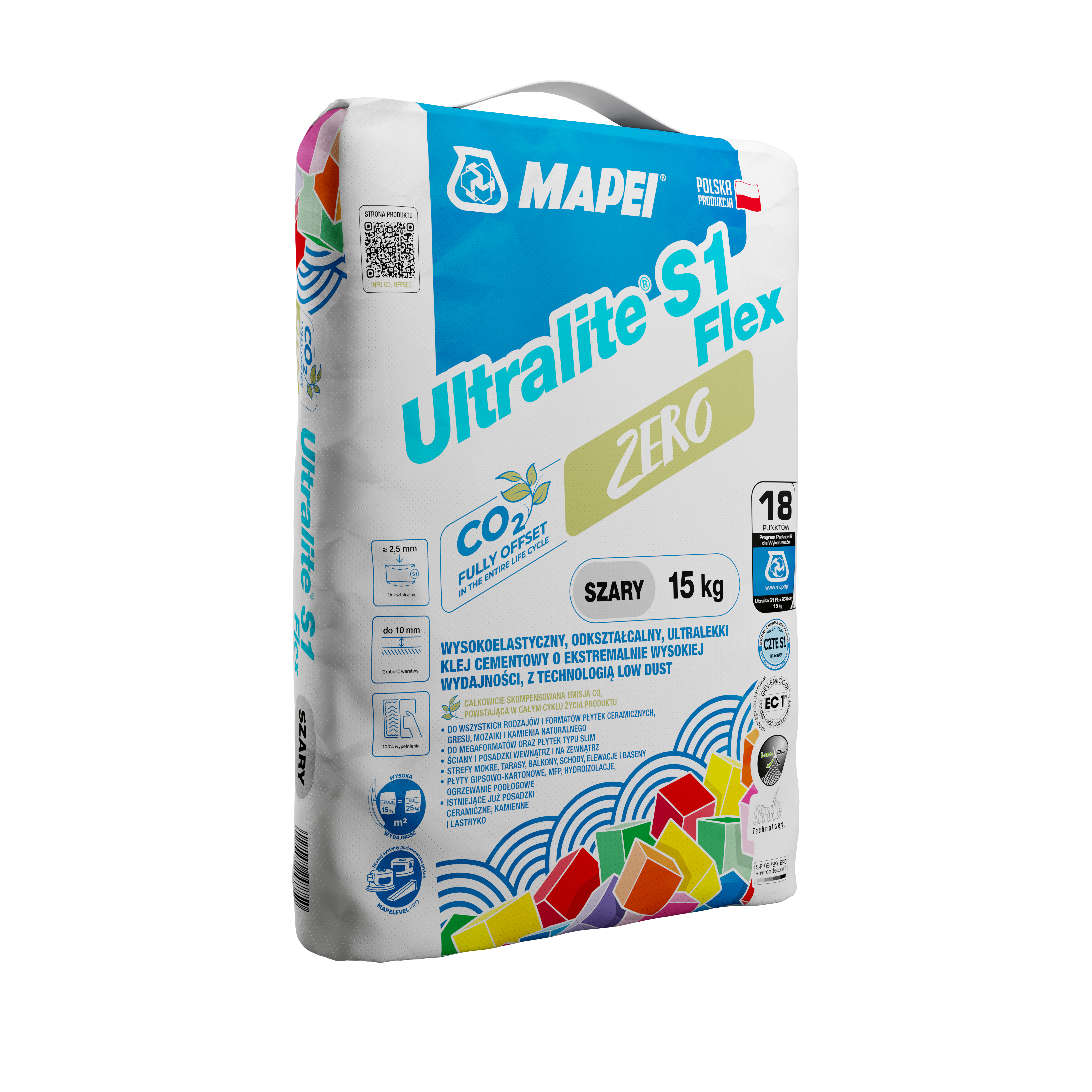 Zaprawa klejowa Ultralite S1 Flex 15 kg MAPEI - 2