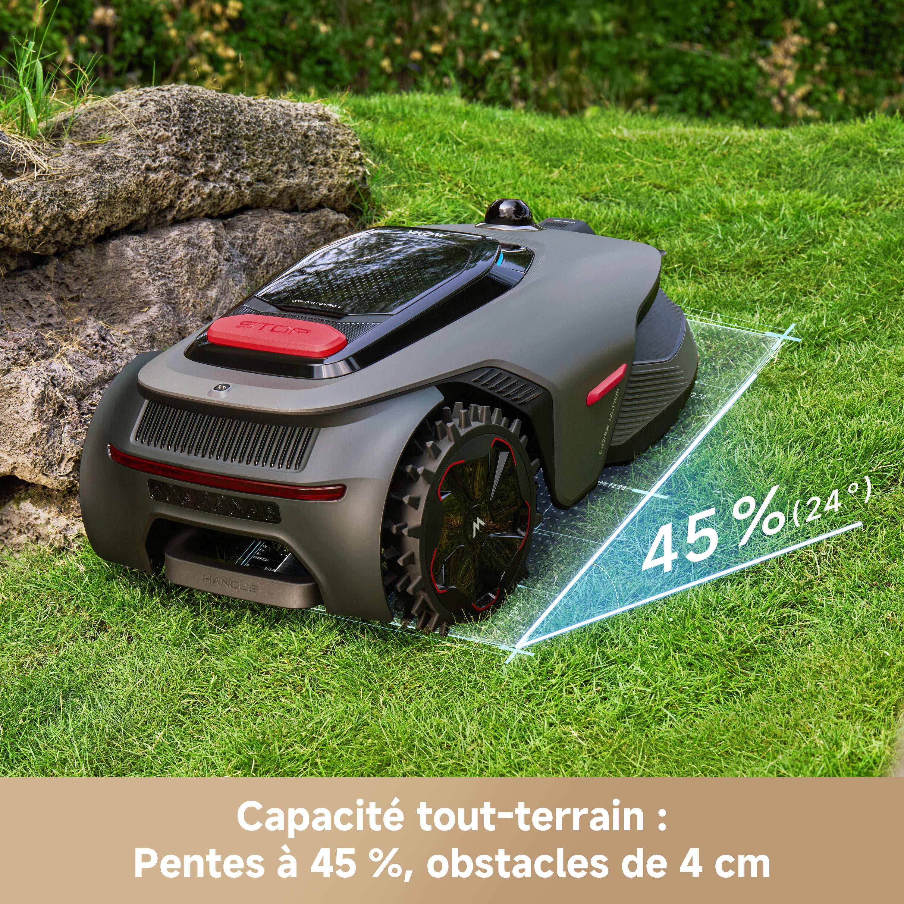 Robot tondeuse connecté 2000 m² Mova lidax ultra 2000 - 9