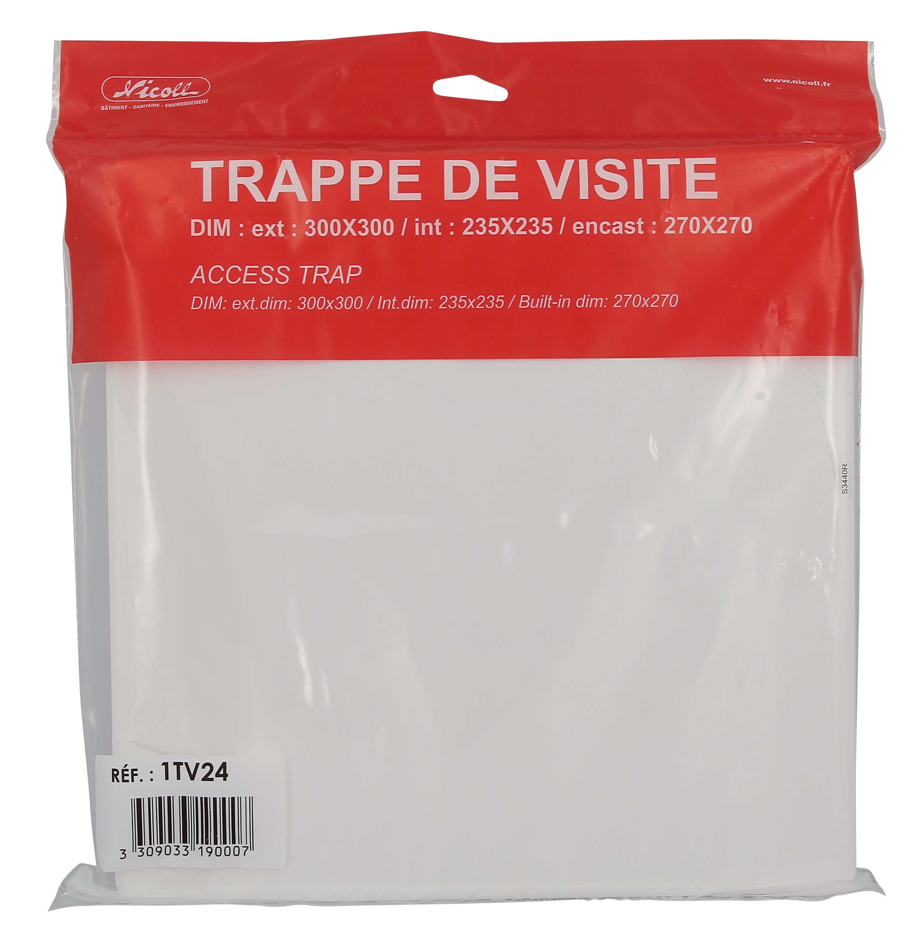 Trappe de visite blanche, l.30 x H.30 cm, NICOLL - 6