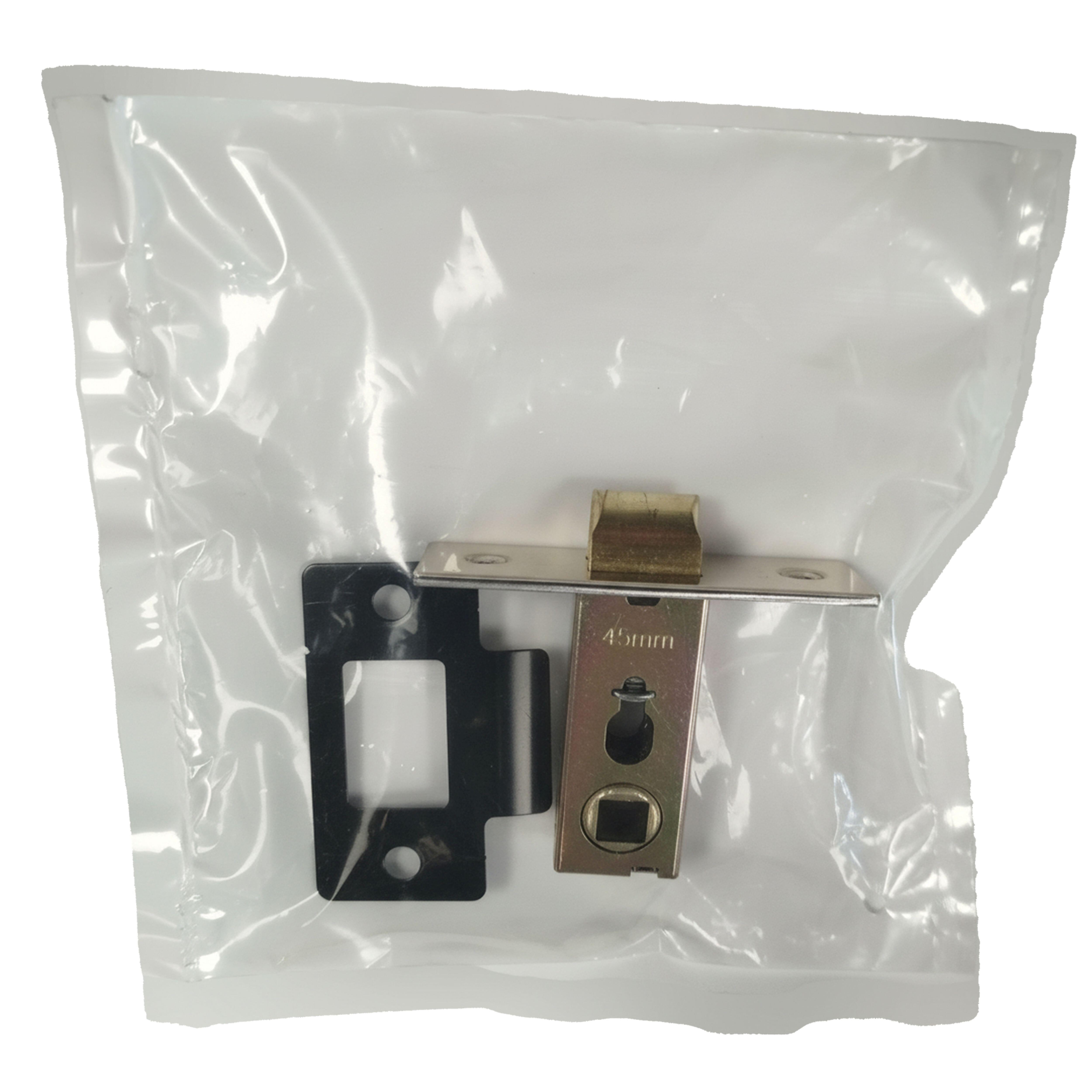 PICAPORTE TUBULAR 45MM. CANTO RECTO  NEGRO - 4