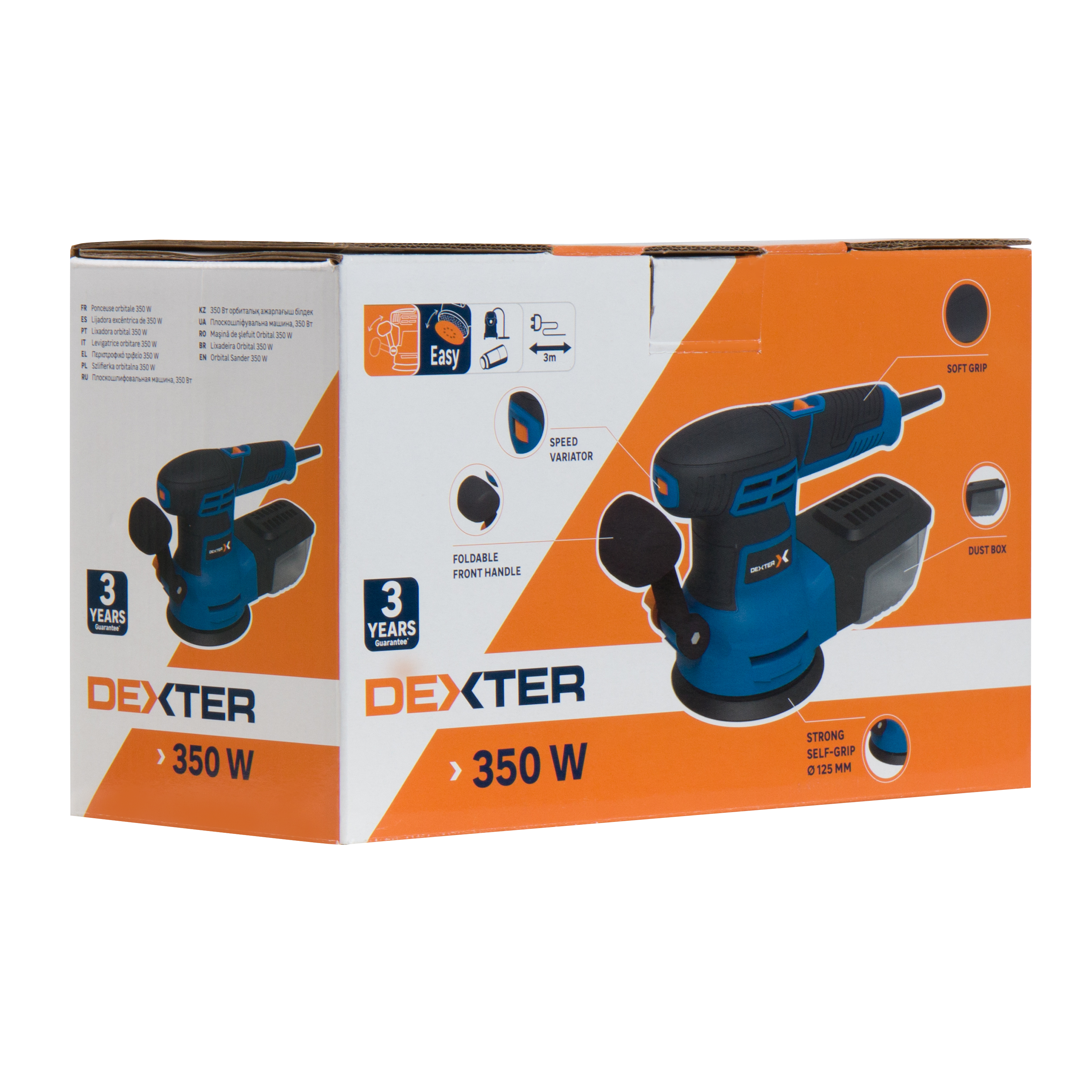 Lixadora excêntrica DEXTER V 350W 125MM - 6