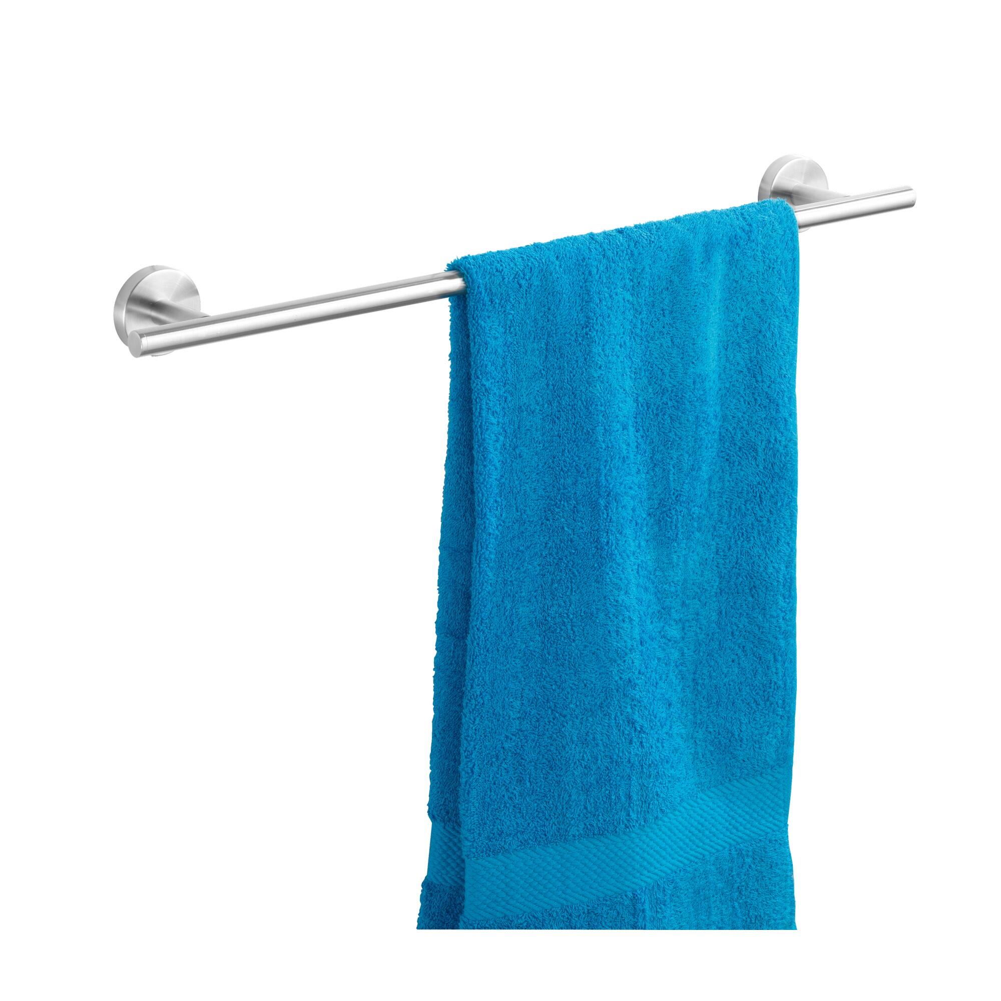 Wenko Toallero De Barra Cromo Satinado Para Atornillar Bosio 60X5.5x7 Cm , Leroy Merlin