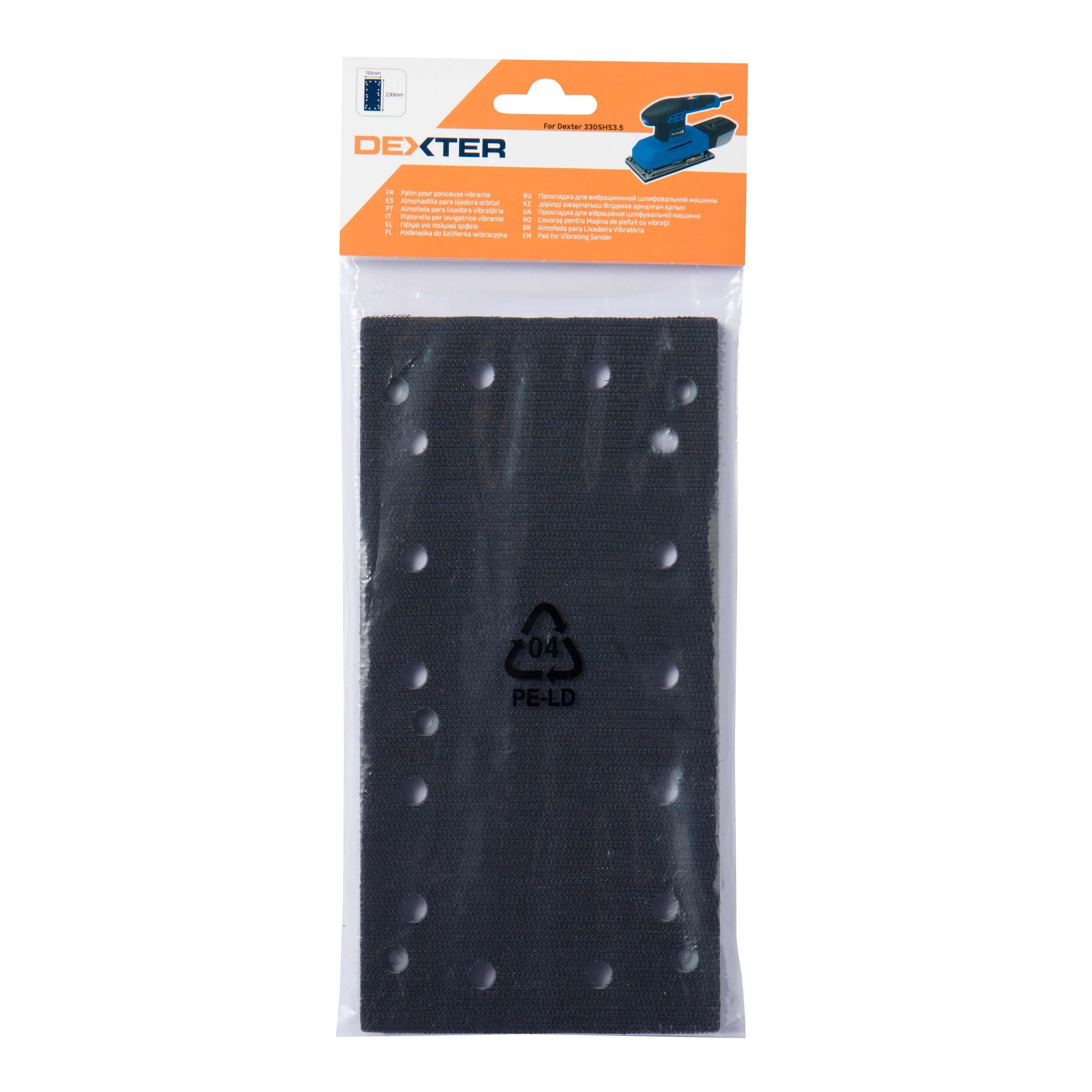 Pad wymienny do szlifierki 115 x 280 mm DEXTER - 8