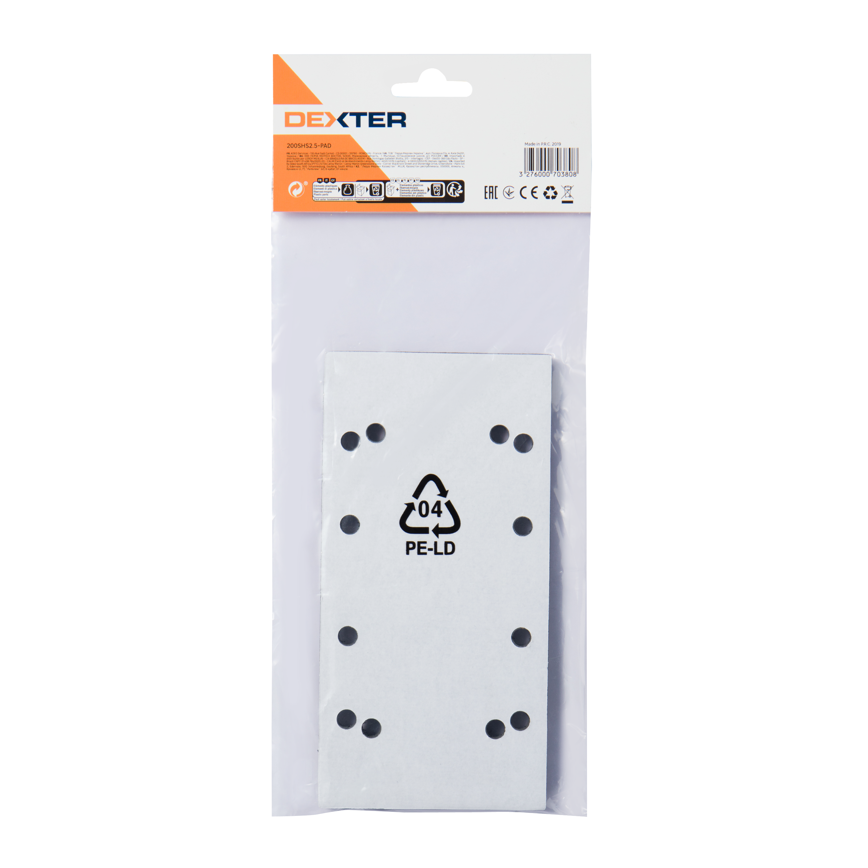 Plato de lijadora orbital DEXTER  1/3 - 3