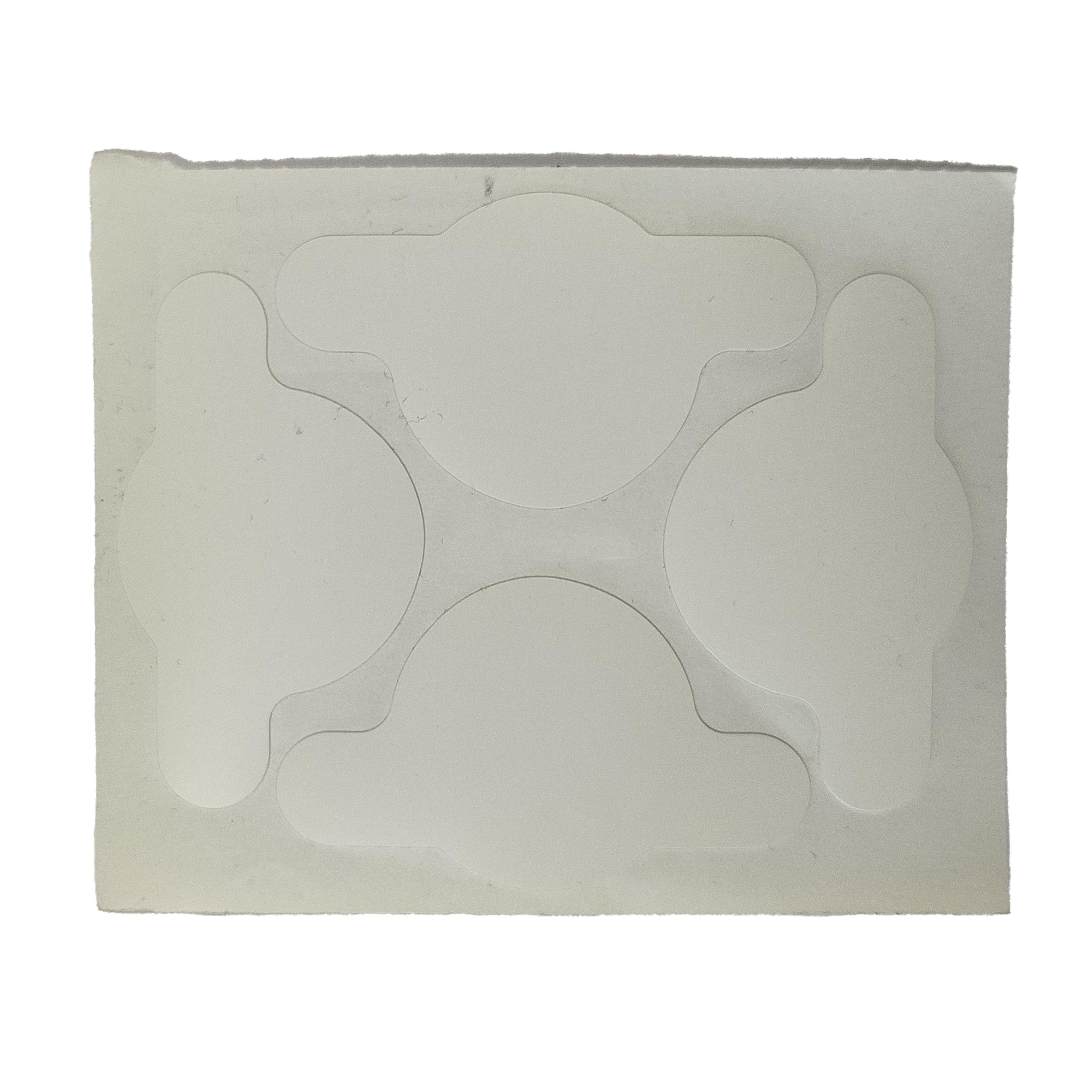EMBELLECEDOR/ TAPÓN DE BISAGRA ADHESIVO DE ABS BLANCO 1.5X4.5CM - 2