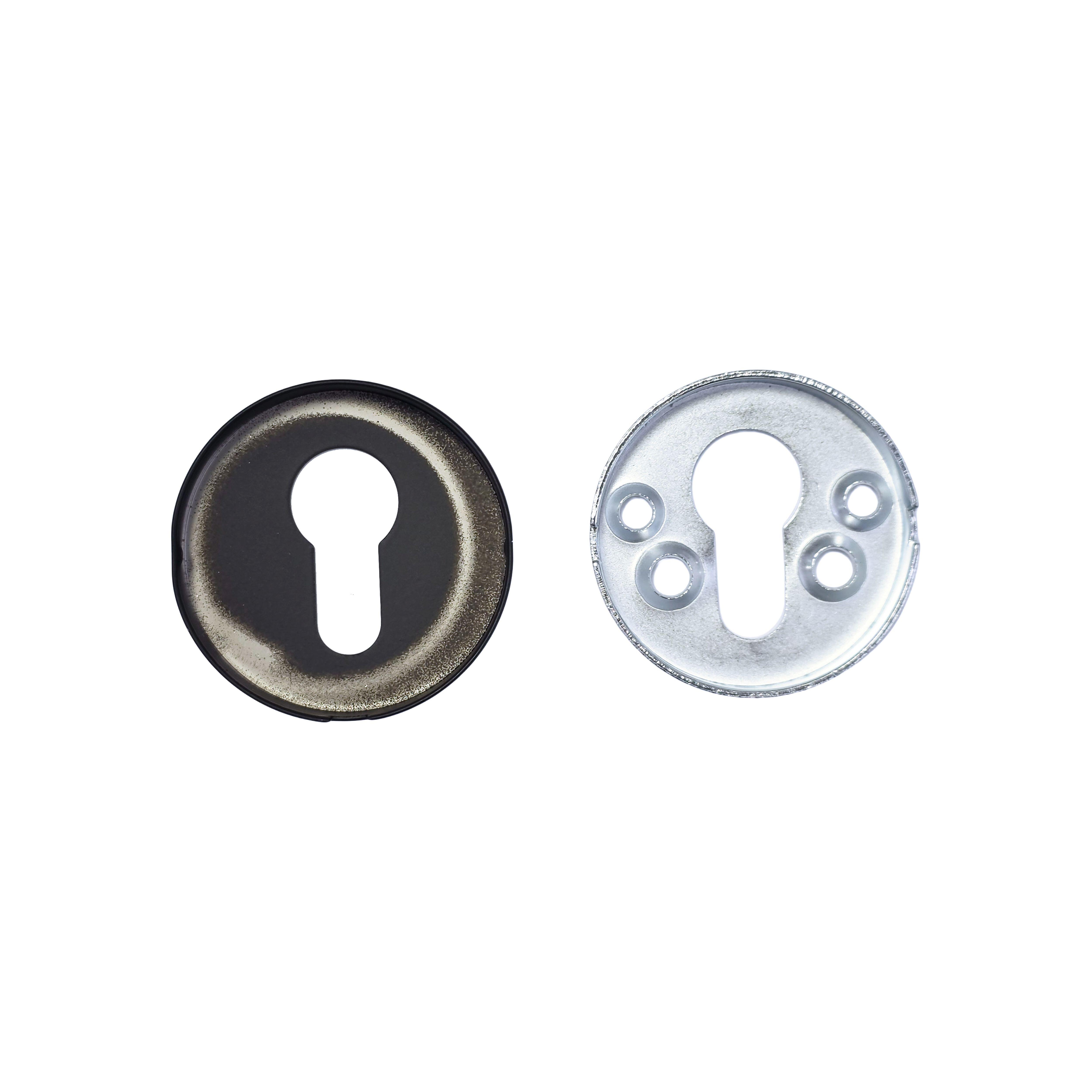 BOCALLAVE REDONDO DE SEGURIDAD ACERO INOXIDABLE NEGRO Ø53MM - 2