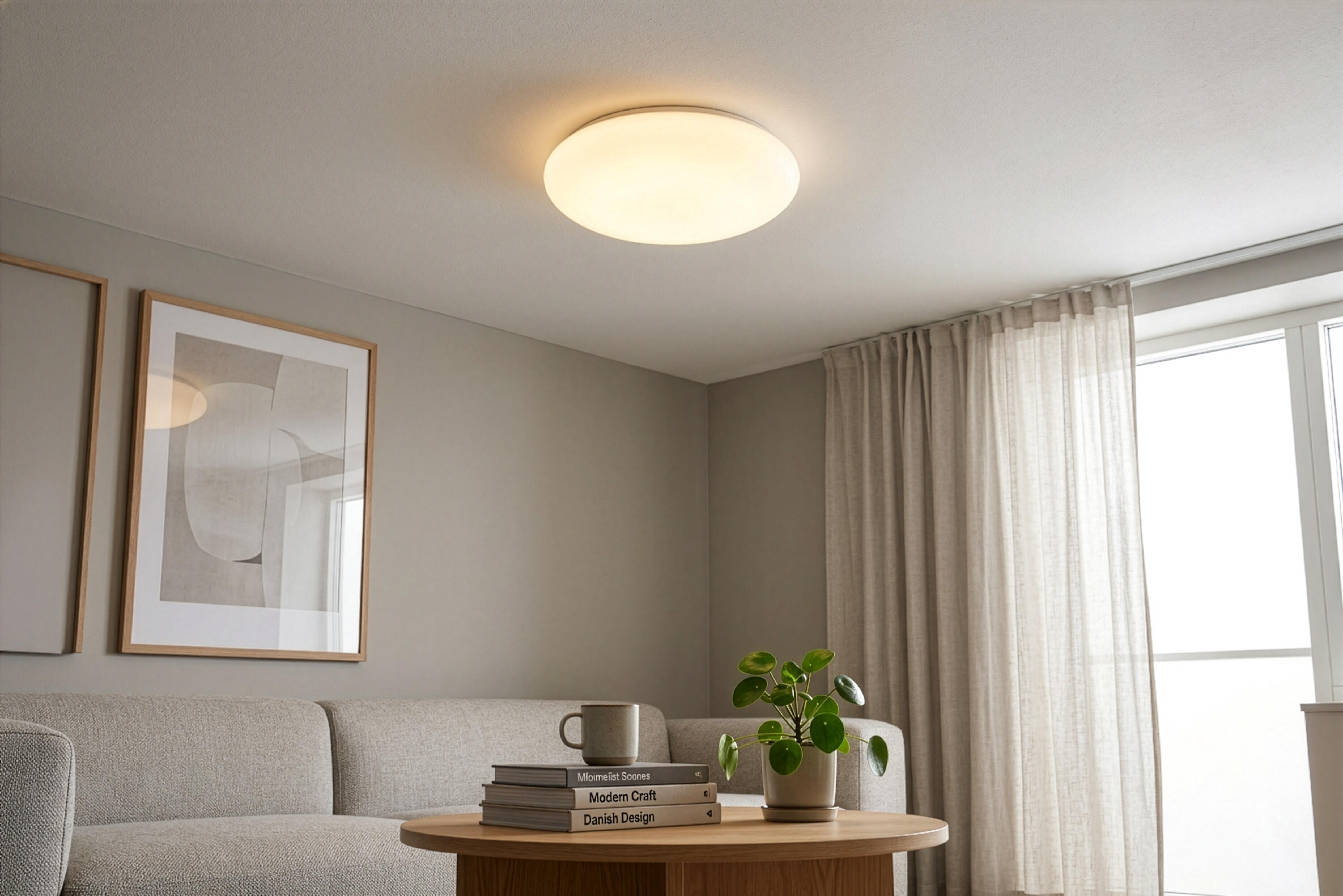 Plafon łazienkowy Viora LED 1100 lm ciepła barwa 27 cm biały IP44 Trio Lighting Inter - 3
