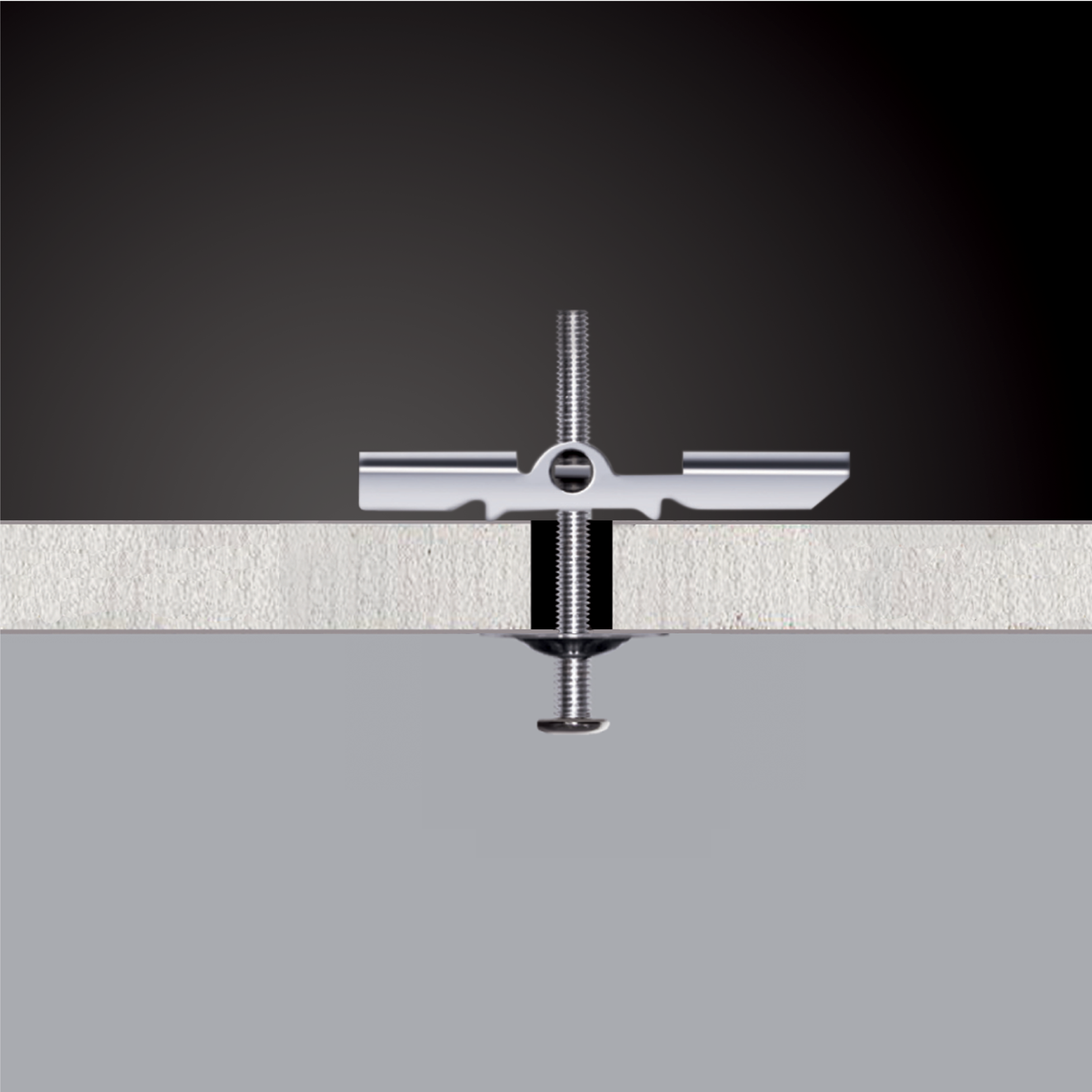 2 chevilles à bascule STANDERS, Diam.9 x L.49 mm + vis - 4