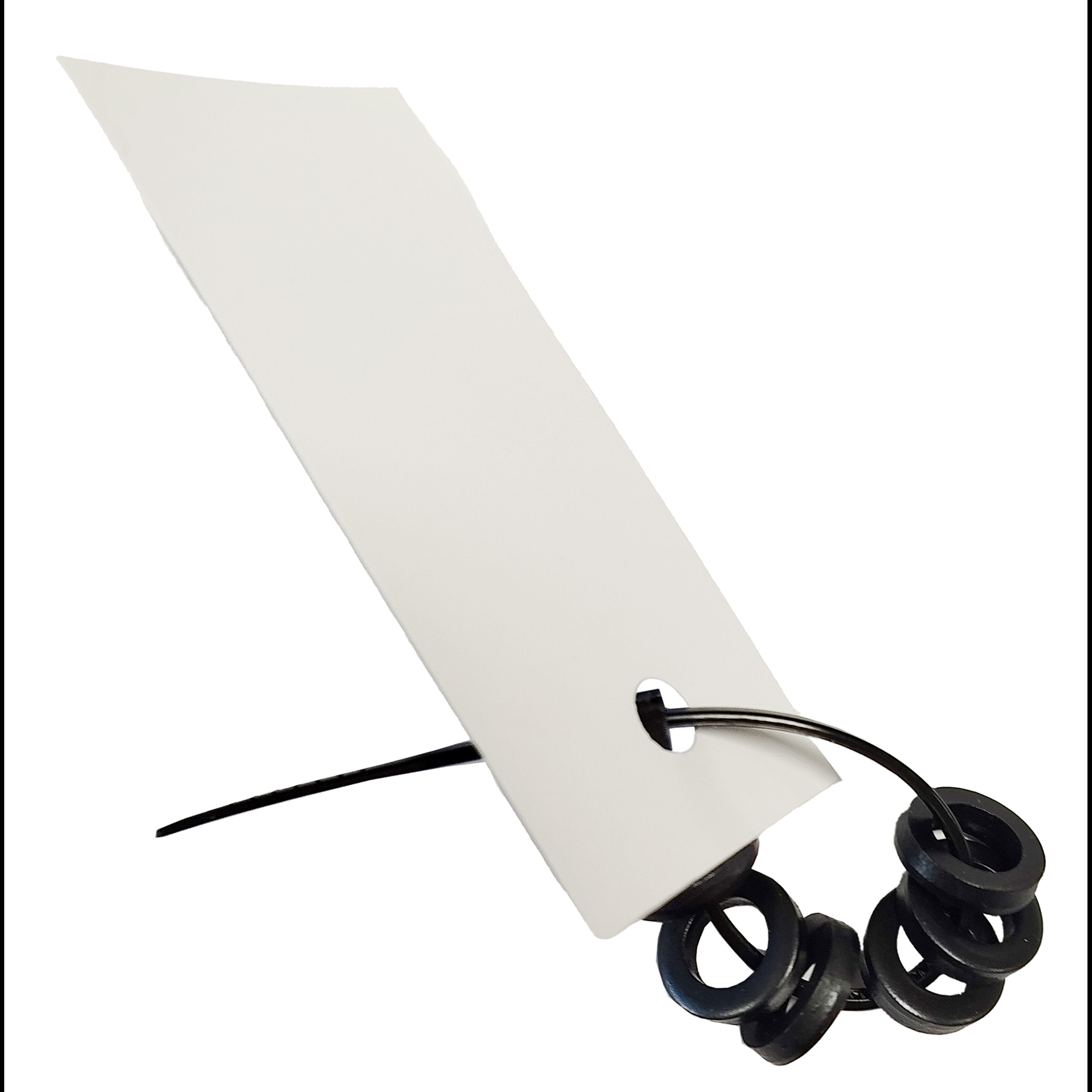 ARANDELA OVALILLO PARA PERNIO DE PUERTA  NEGRO. 6UDS - 3