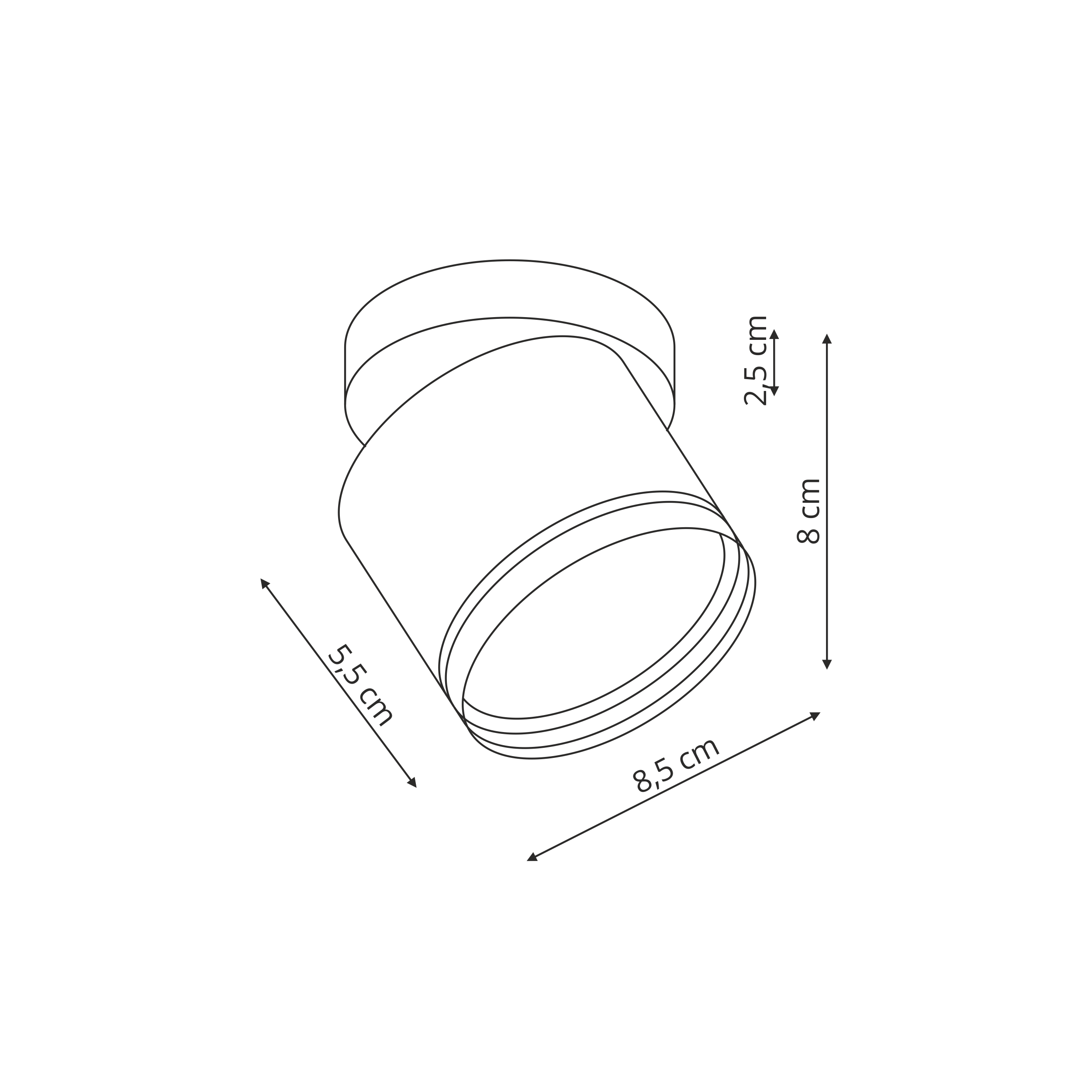 Oprawa natynkowa Kendal biała ring ruchoma GX53 IP20 Light Prestige - 4