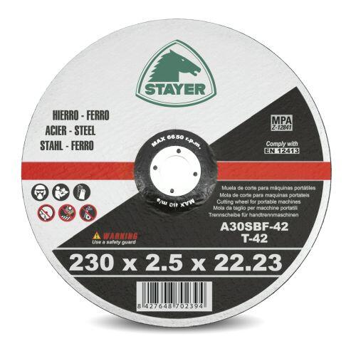 DISCO AMOLADORA CORTE METAL 230MM STAYER - 2