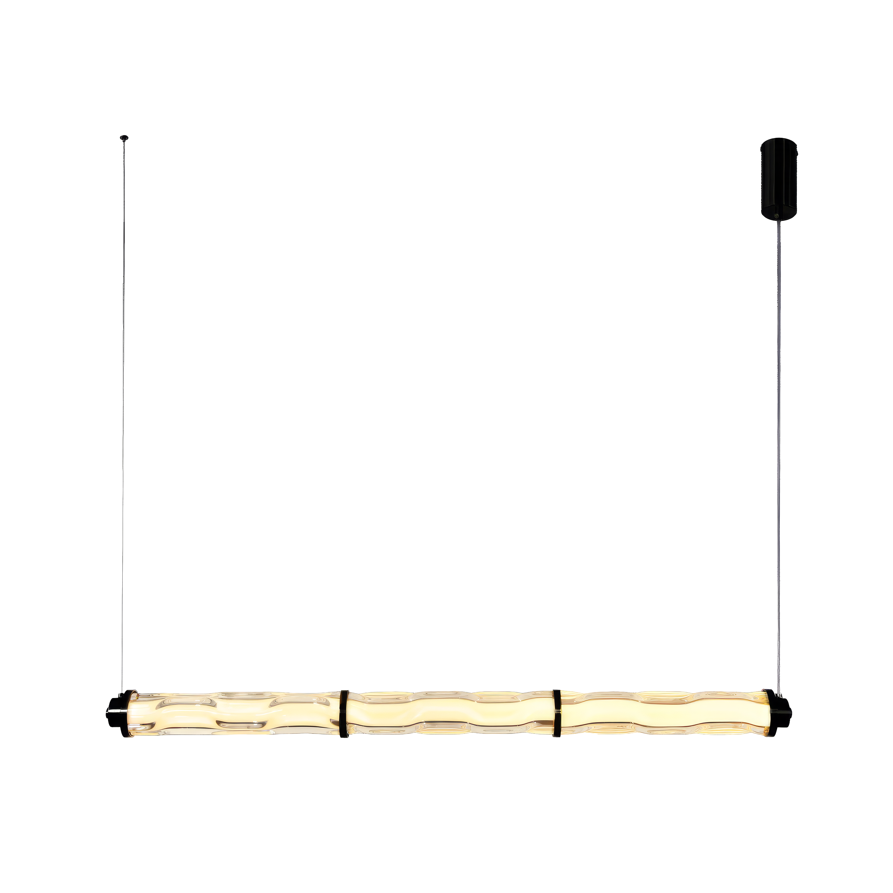 Lampa wisząca Corte pozioma LED 1500 lm 25W barwa ciepła transparentna Candellux