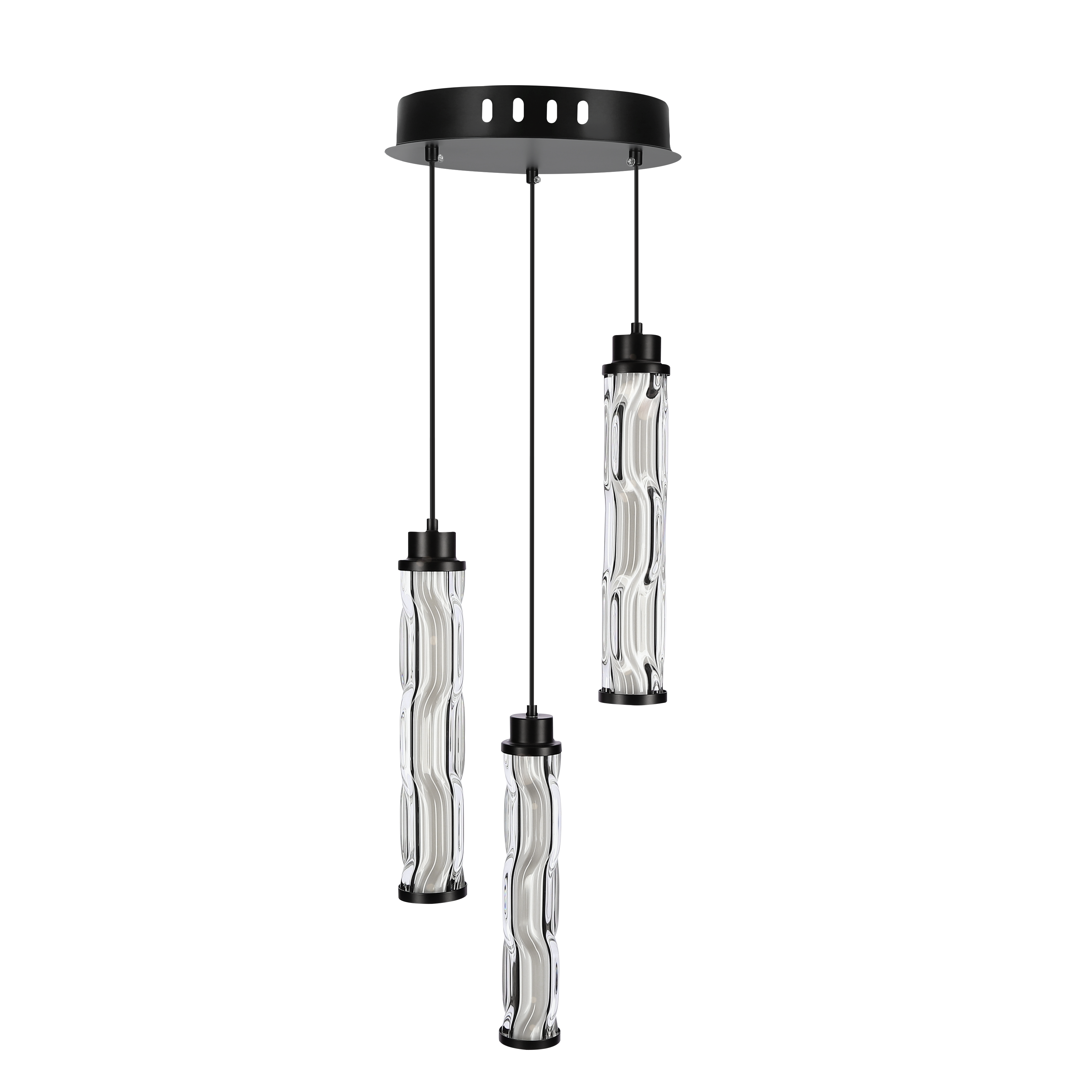 Lampa wisząca Corte pozioma LED 1500 lm 25W barwa ciepła transparentna Candellux