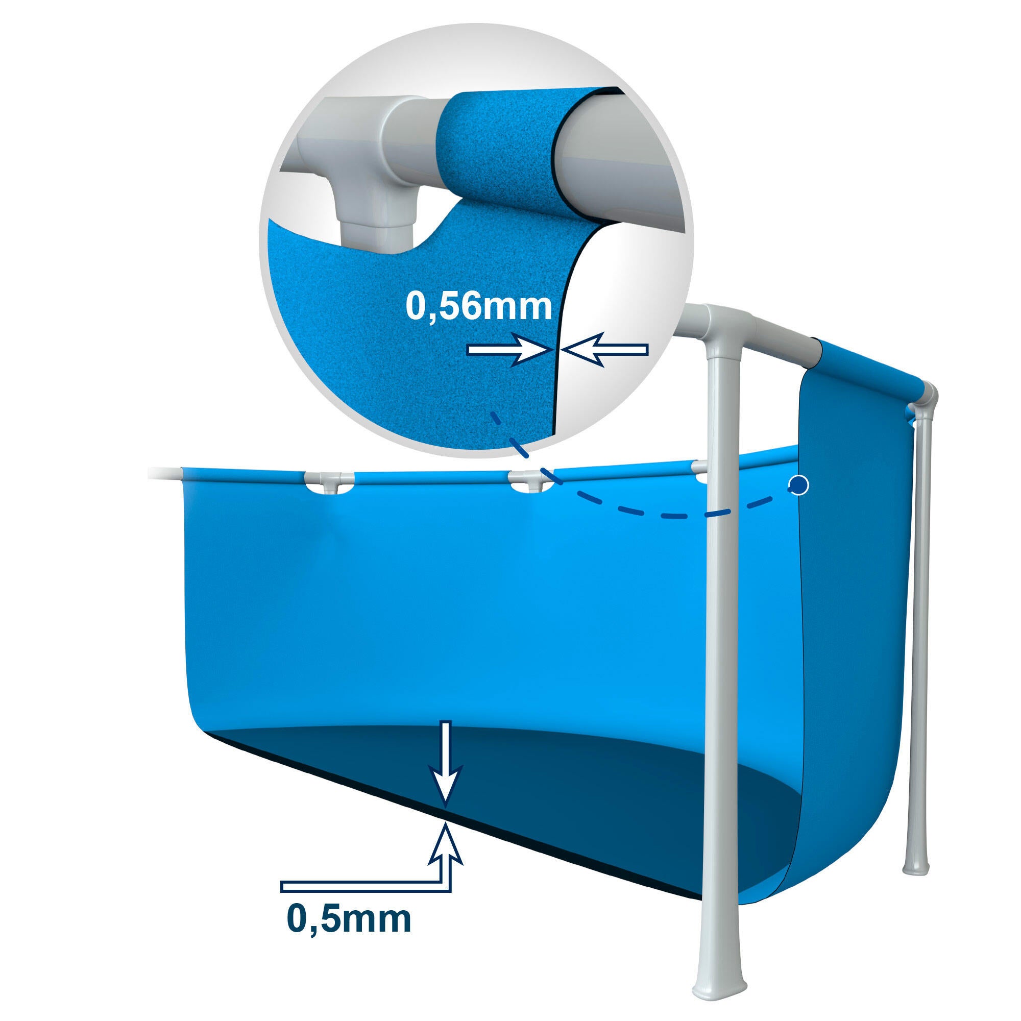 Piscina tubular retangular 3x2x0,75 m Intex - 8