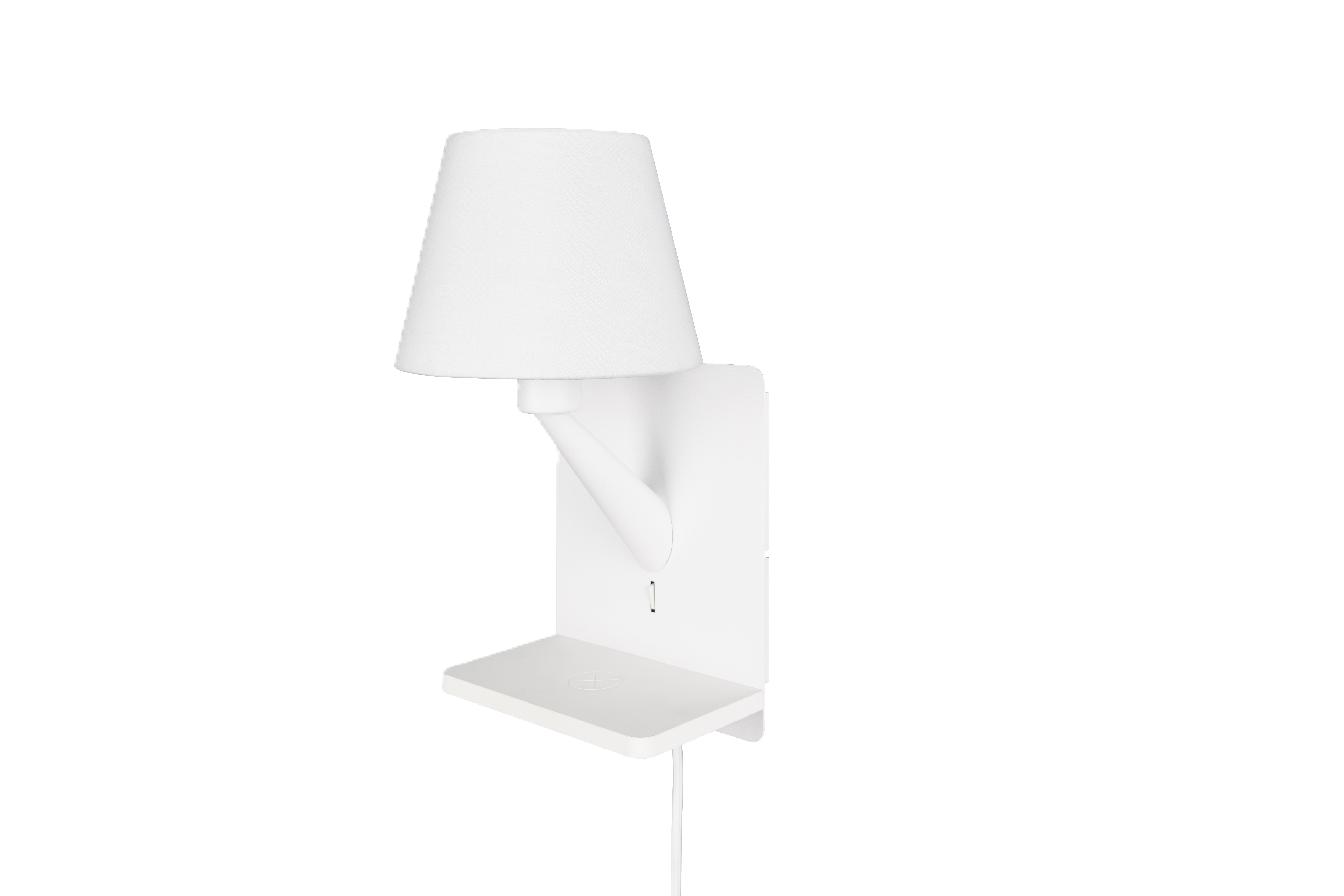 Kinkiet Comfort E14 z indukcyjną ładowarką, port USB biały Trio Lighting Inter