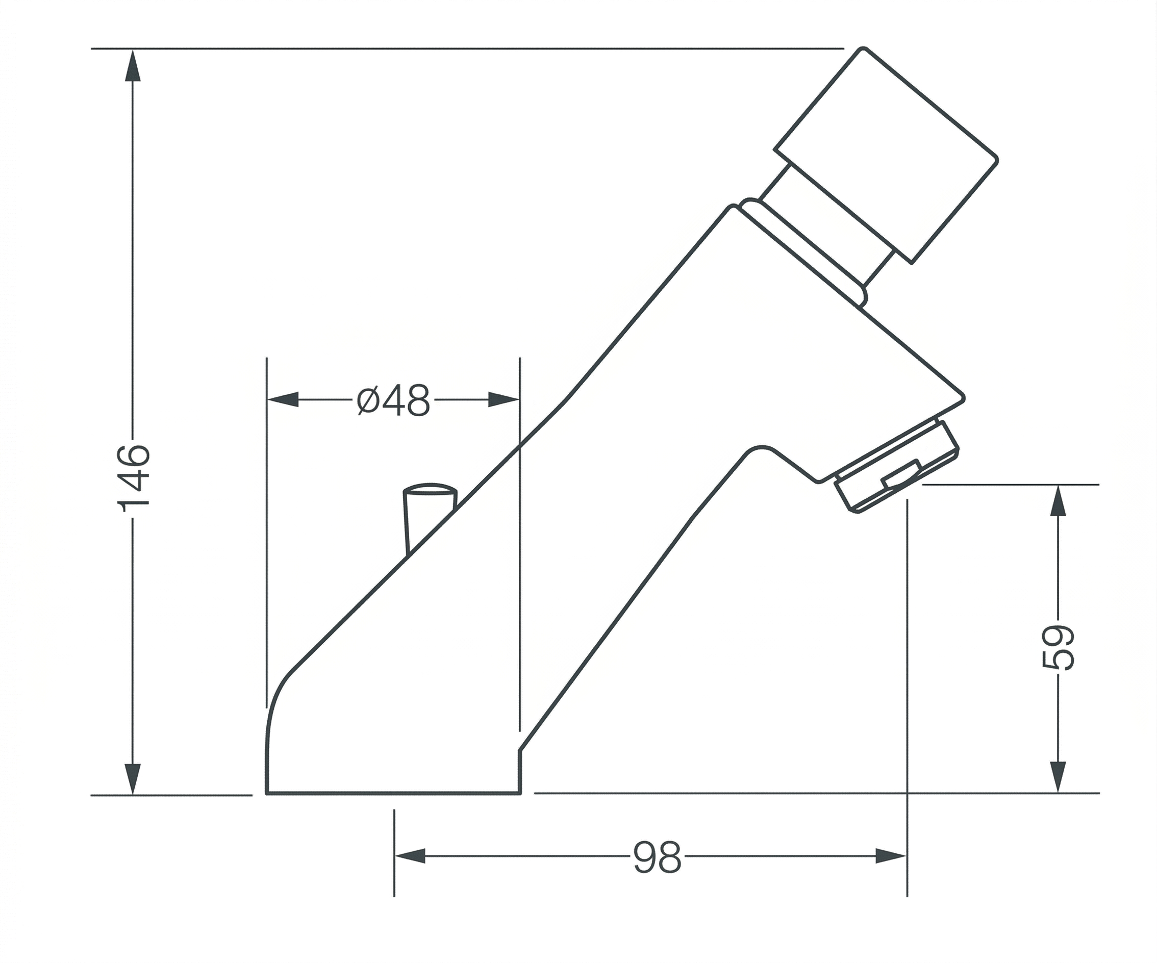 GRIFO  DE LAVABO  TEMPIRIZADO IPSON AGUA FRIA/CALIENTE - 4