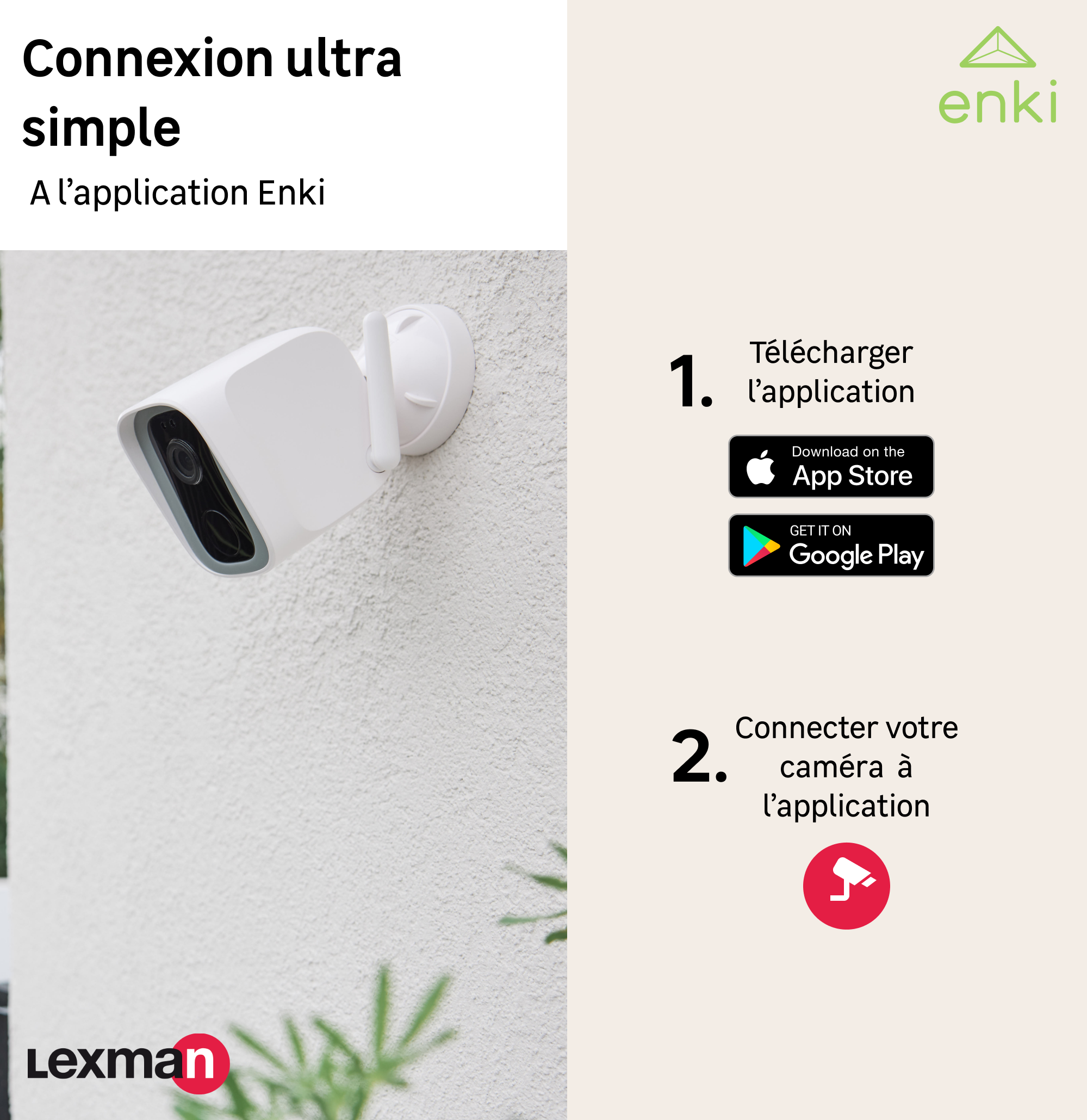 Caméra de surveillance extérieure filaire connectée USB A, LEXMAN - 5