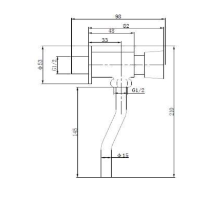 GRIFO TEMPORIZADO URINARIO C/ENLACE TUKIK CR - 2