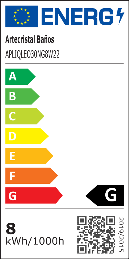 FOCO LED LIBRA 30 CM NEGRO - 2