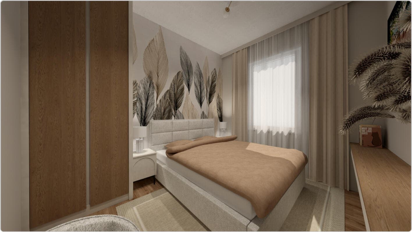 Render projektu sypialni