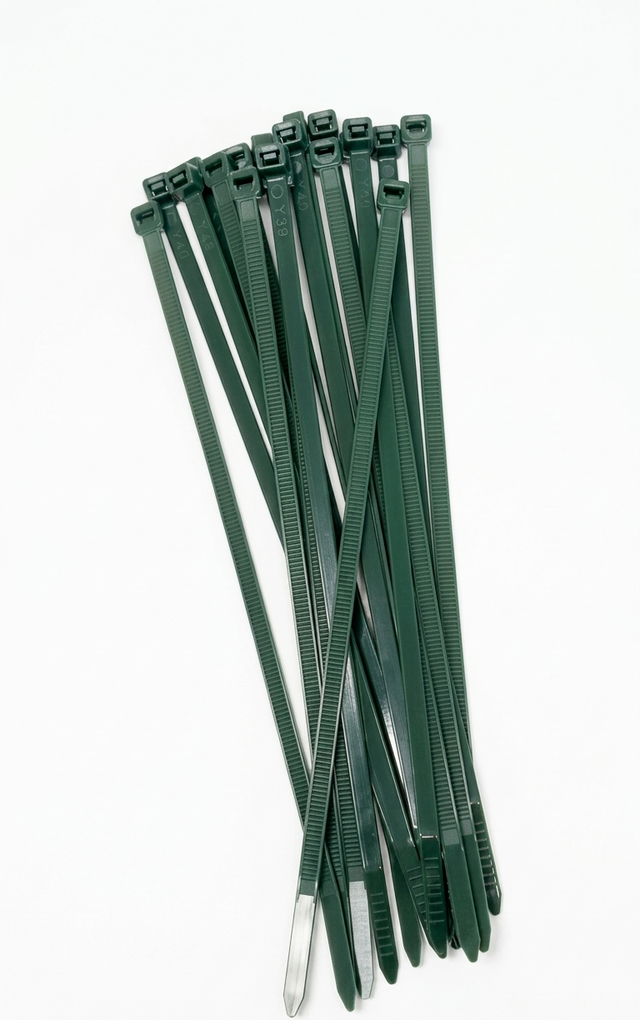 Set di fascette a collare verde 100 pezzi